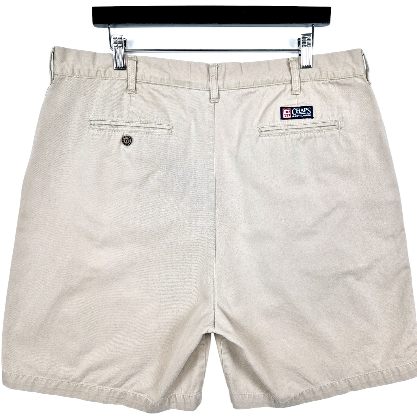 Vintage Ralph Lauren Chaps 90's Light Brown Chino Shorts W38