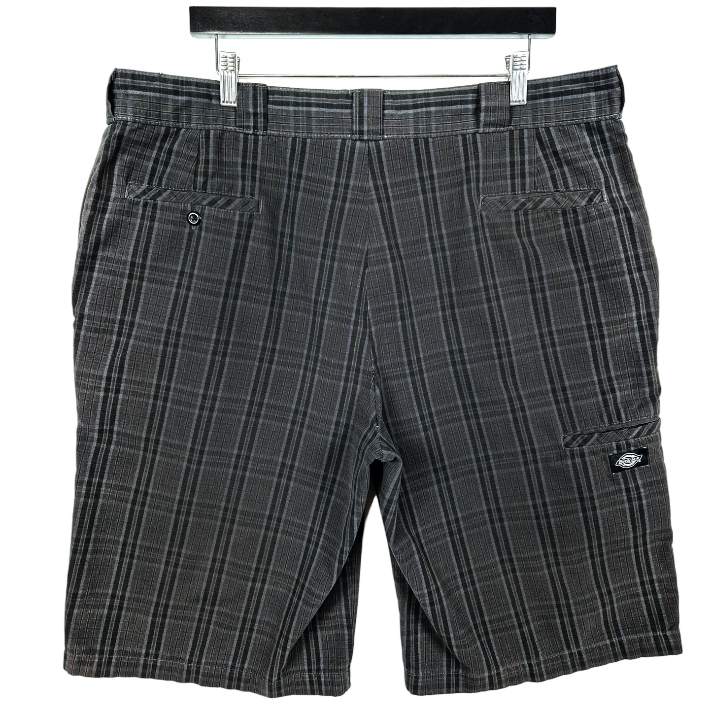 Vintage Dickies Dark Grey Striped Chino Shorts W39