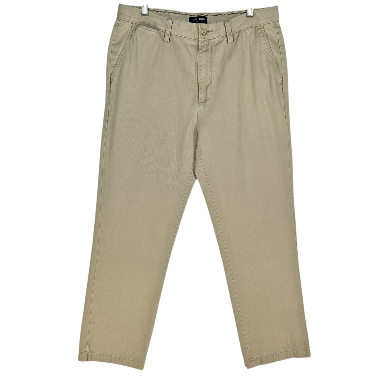 Nautica Light Brown Classic Fit Chino Pants W34