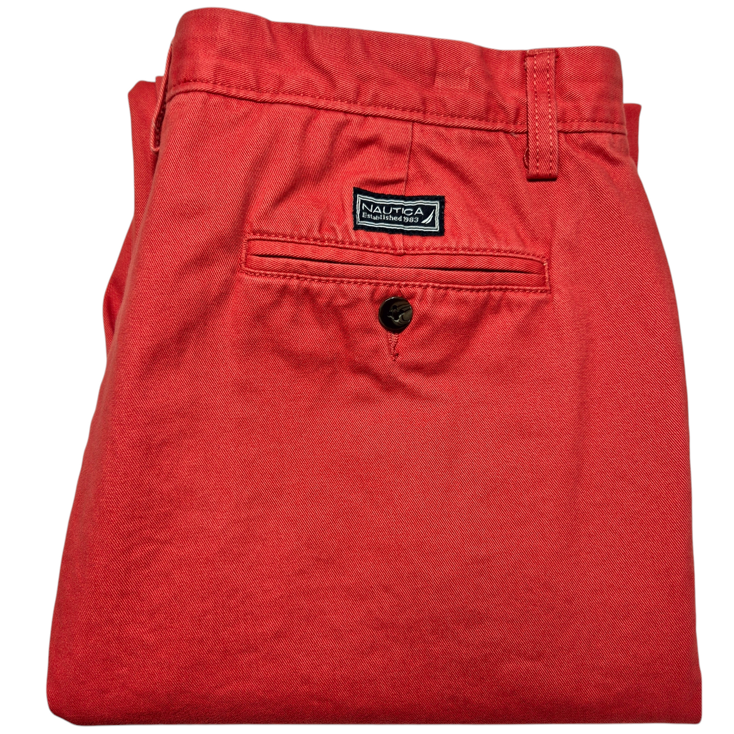 Nautica Coral Red Chino Pants W35