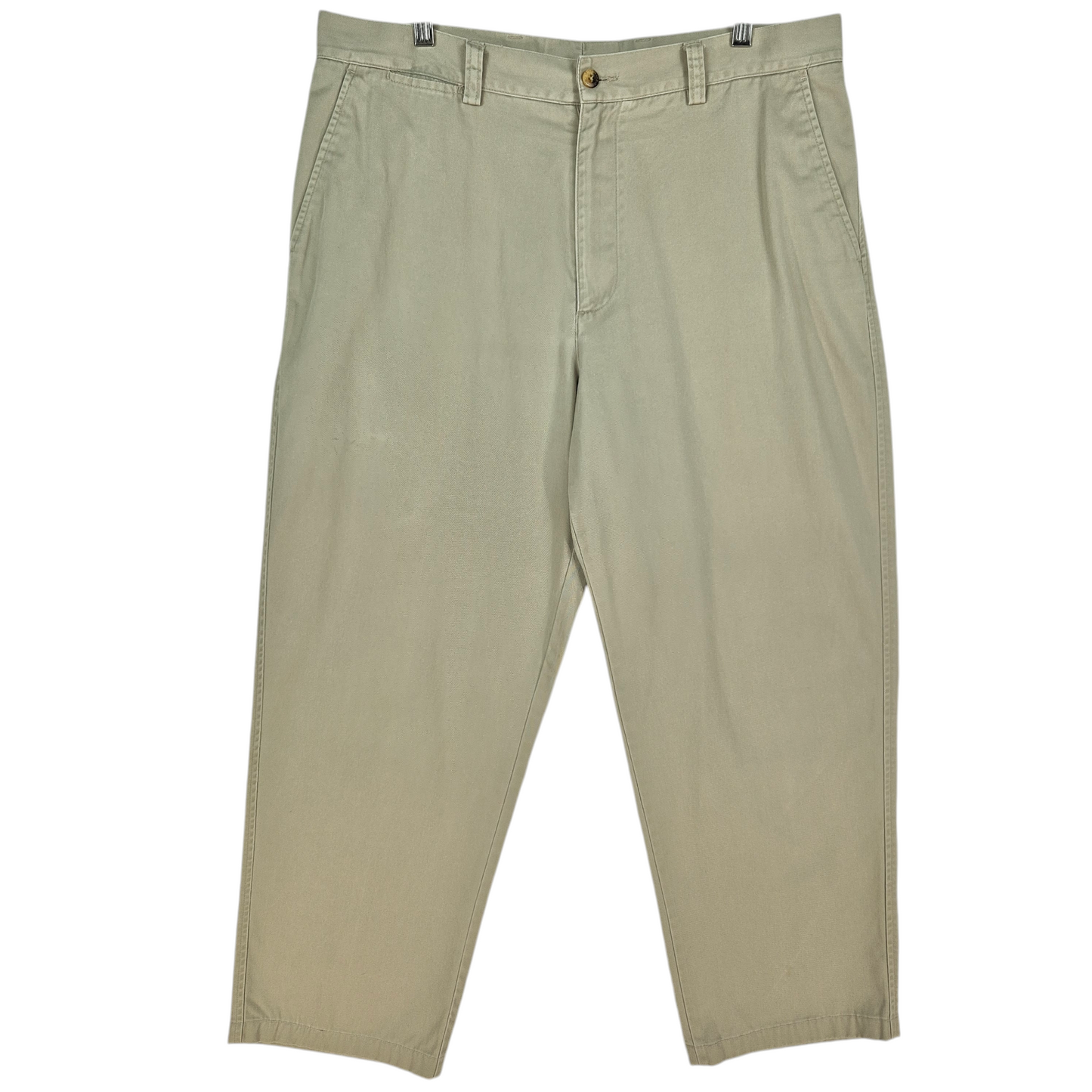 Nautica Light Brown Classic Fit Cropped Chino Pants W36