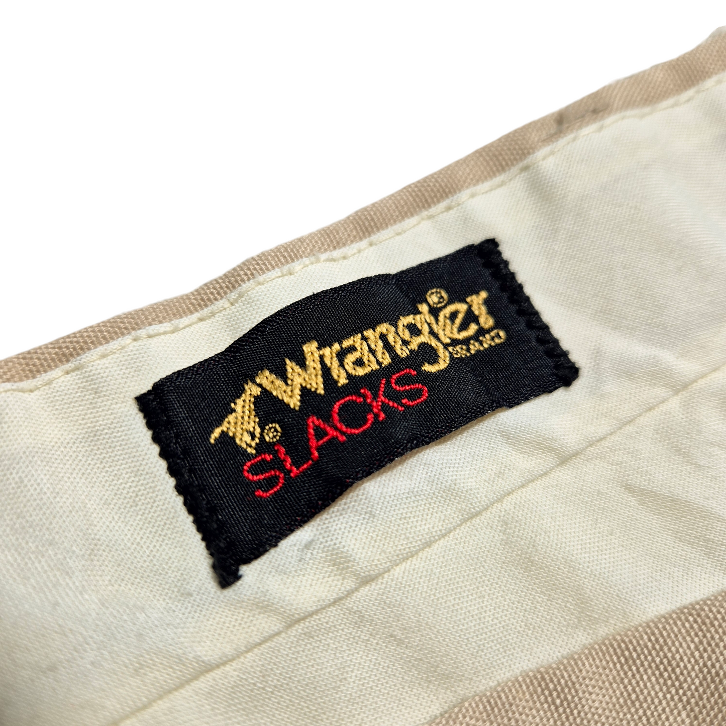 Vintage Wrangler Slacks 80's Light Brown USA Made Chino Pants W37
