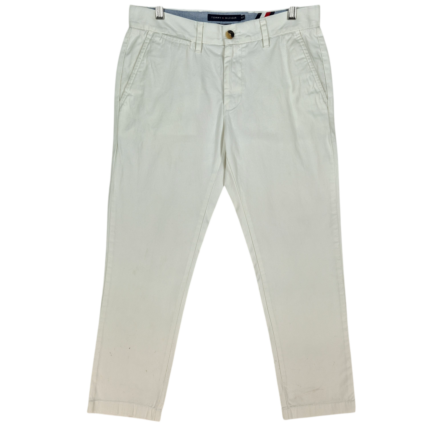 Tommy Hilfiger Cream White Custom Fit Chino Pants W31