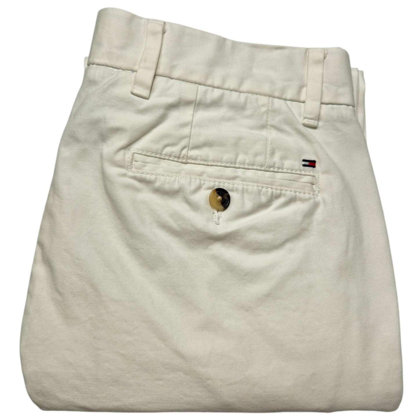 Tommy Hilfiger Cream White Custom Fit Chino Pants W31