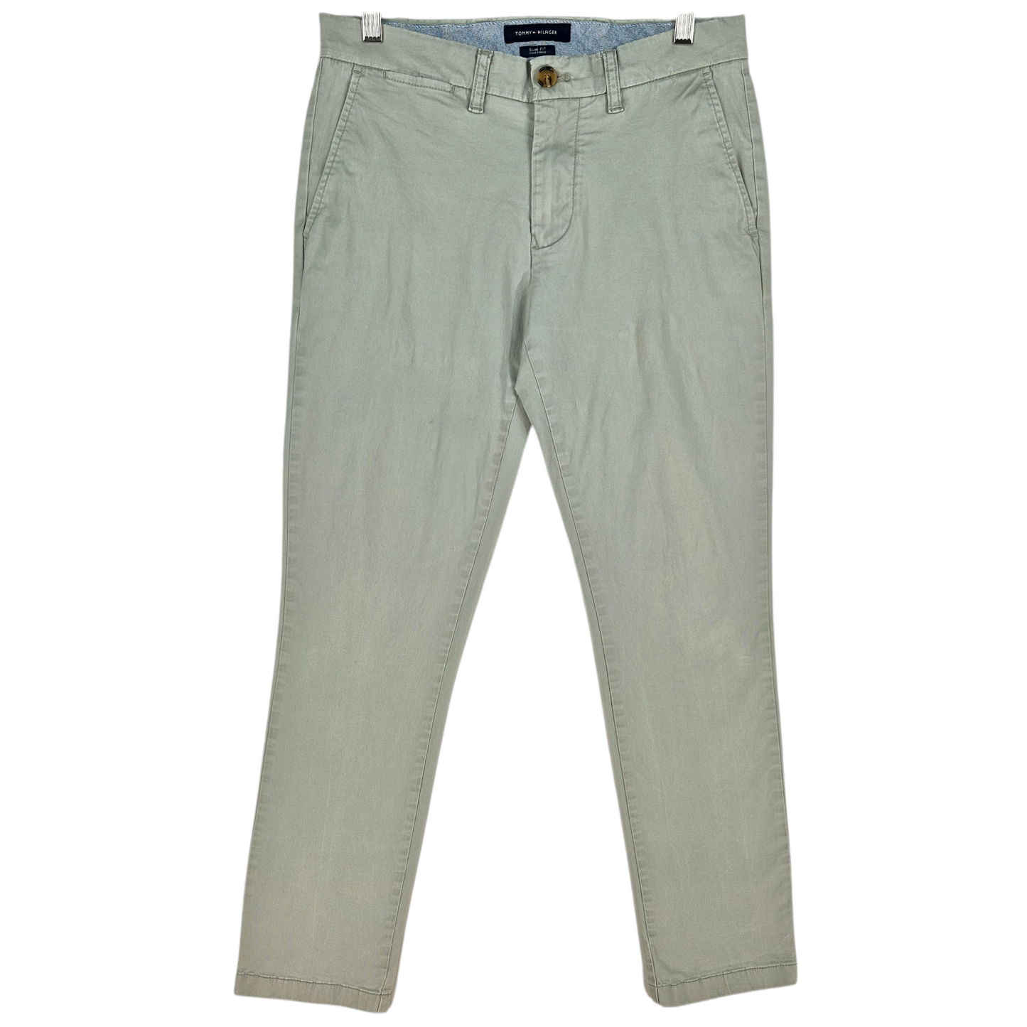 Tommy Hilfiger Light Grey Slim Fit Chino Pants W30