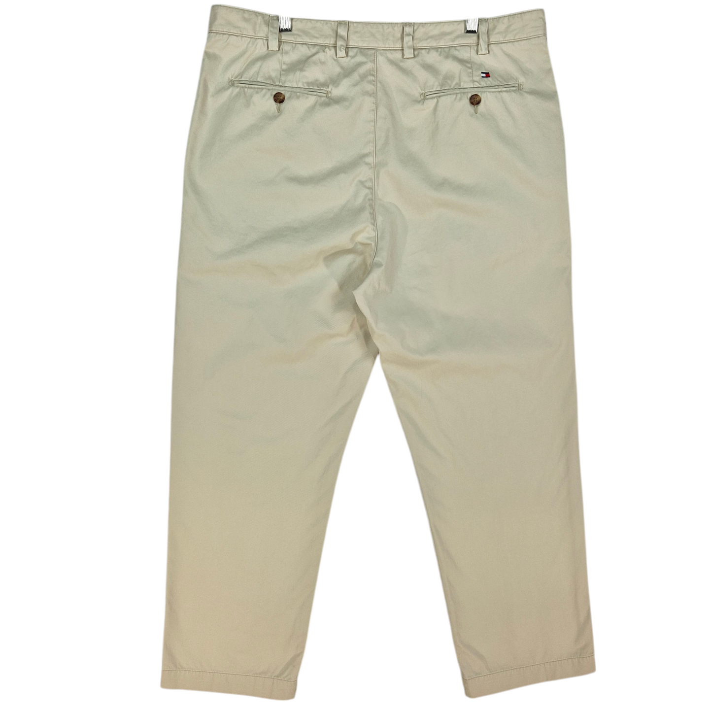 Vintage Tommy Hilfiger 2000's Cream Brown Chino Pants W38