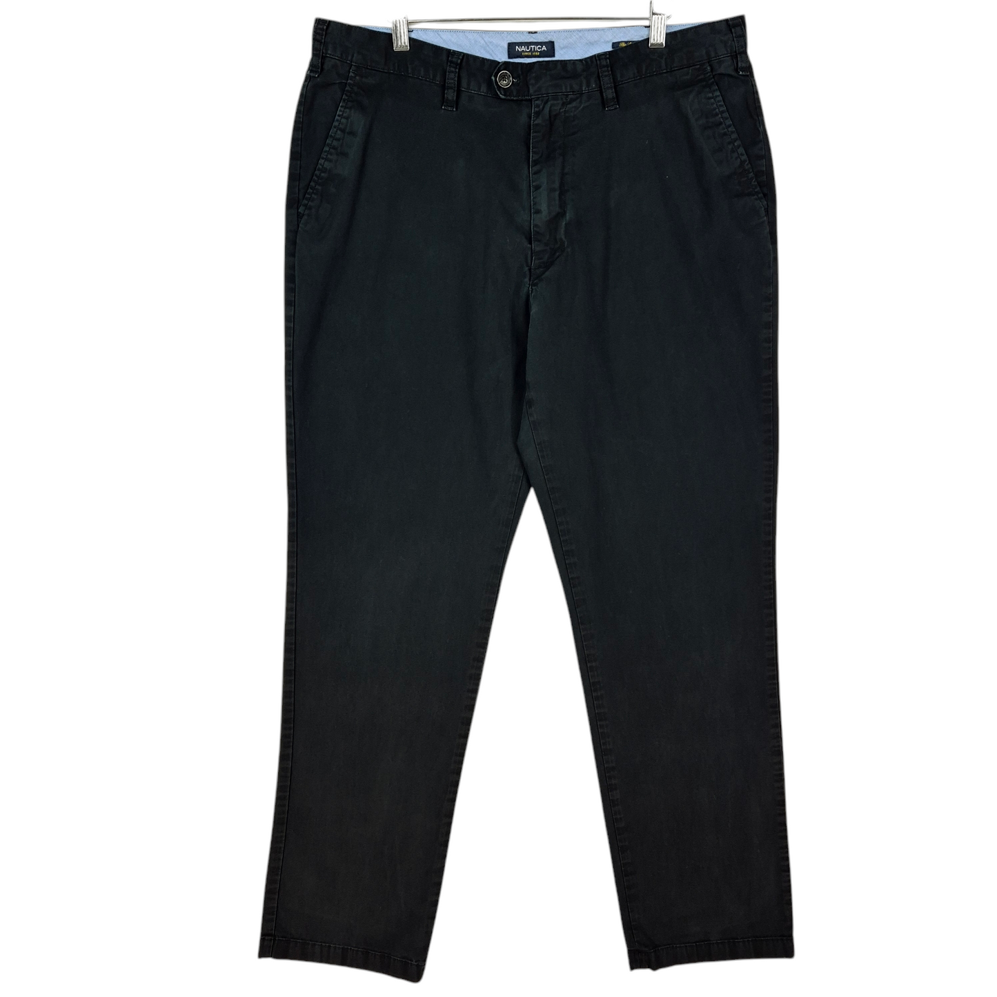Nautica Black Tailored Fit Stretch Chino Pants W36