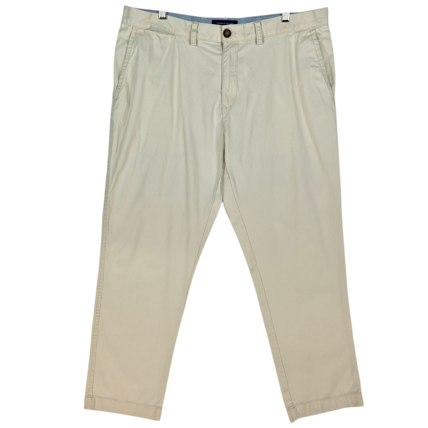 Tommy Hilfiger Cream Brown Custom Fit Chino Pants W36