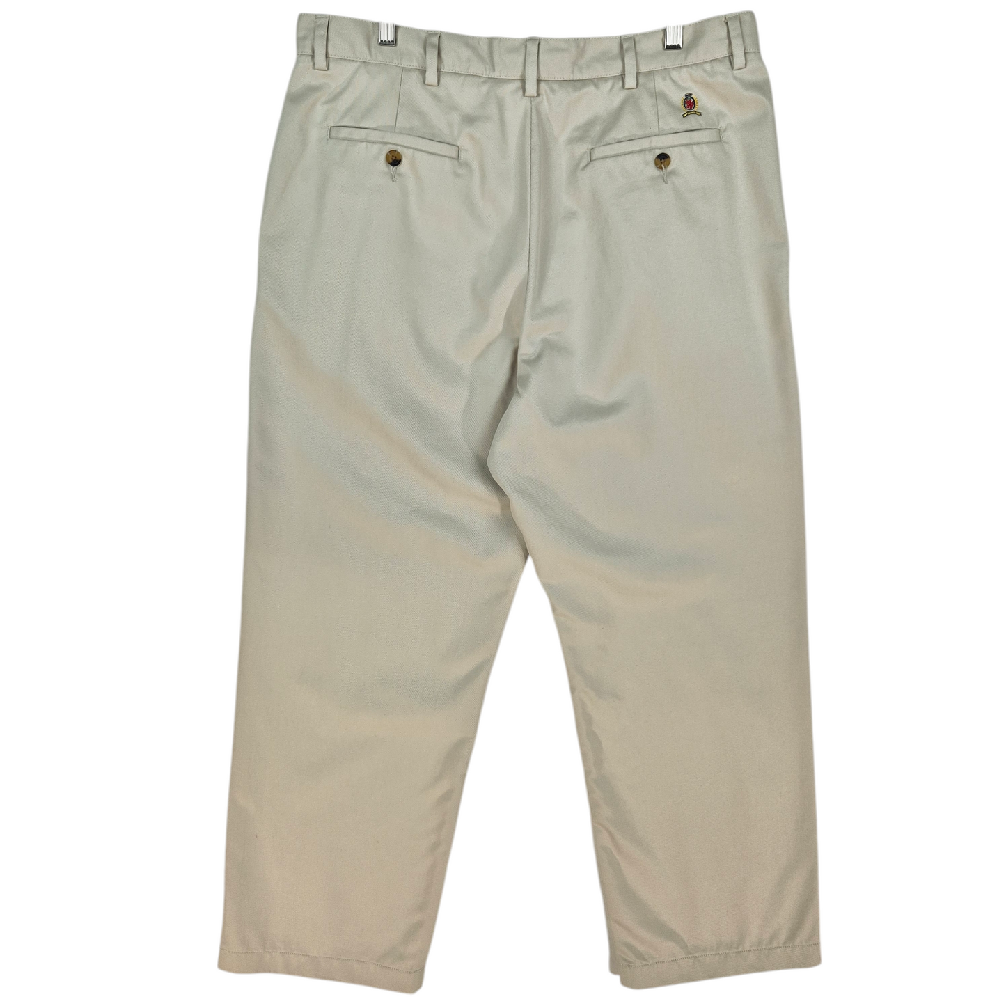 Vintage Tommy Hilfiger 90's Light Grey Chino Pants W36