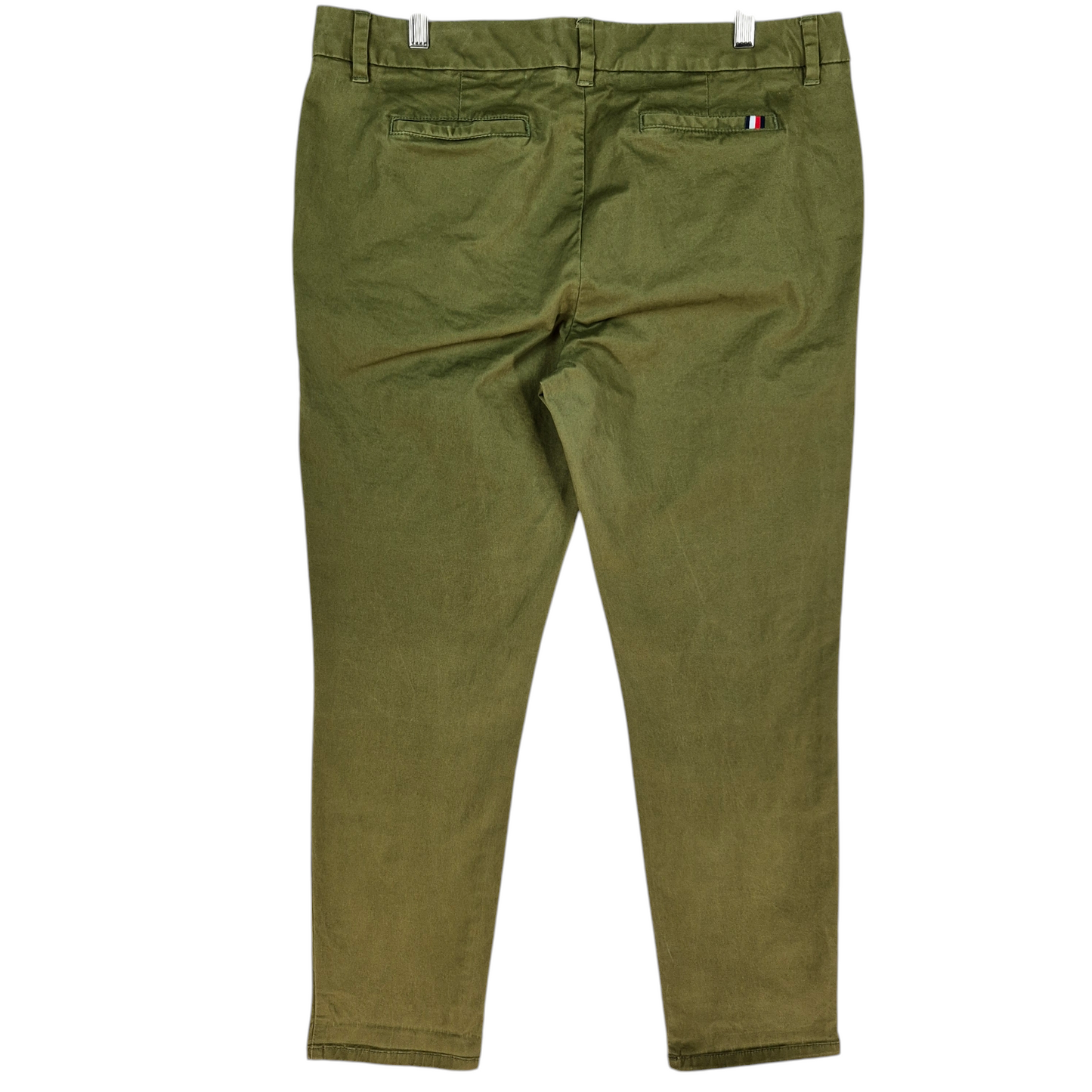 Tommy Hilfiger Womens Green Slim Fit Stretch Chino Pants W36