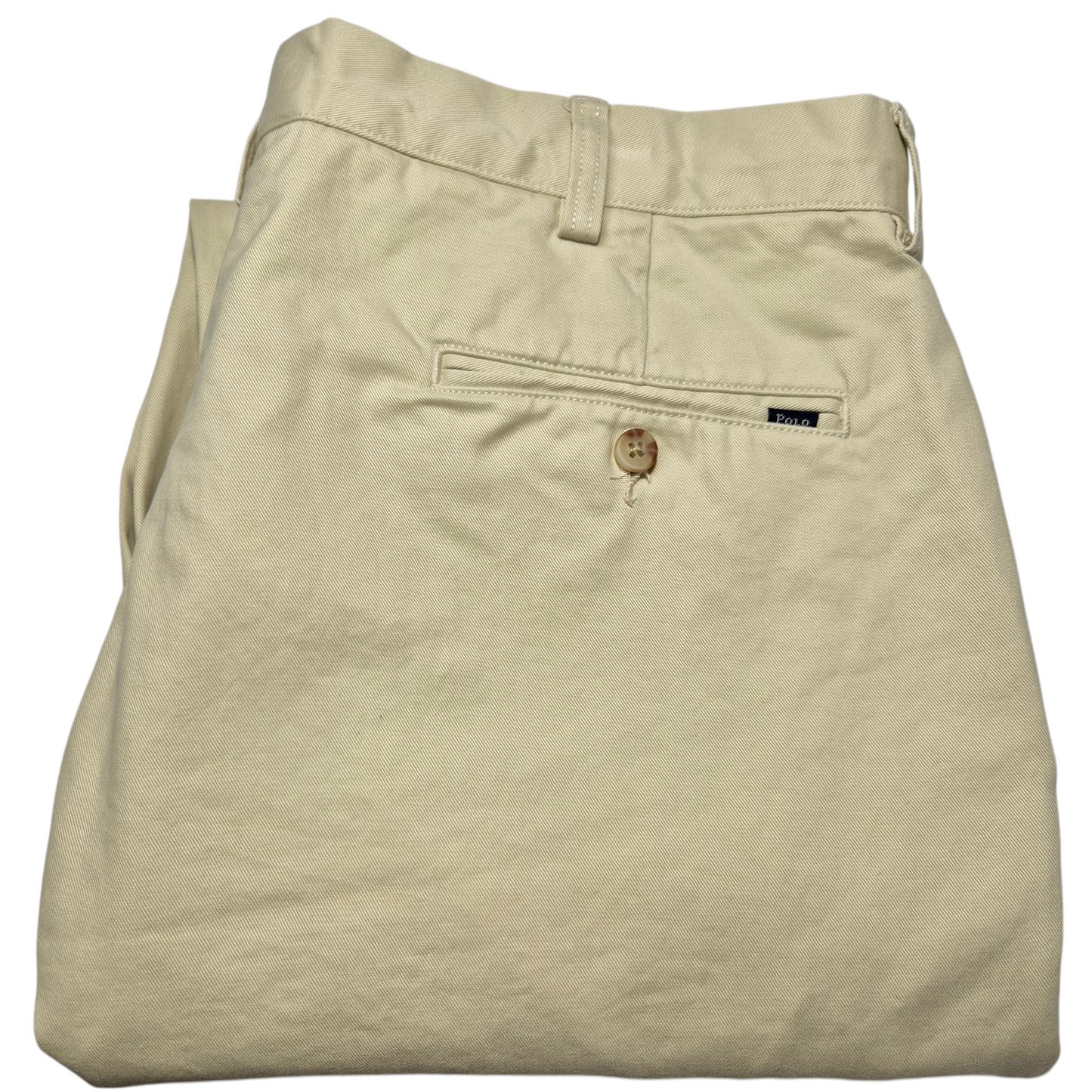Polo Ralph Lauren Cream Brown Classic Fit Chino Pants W38