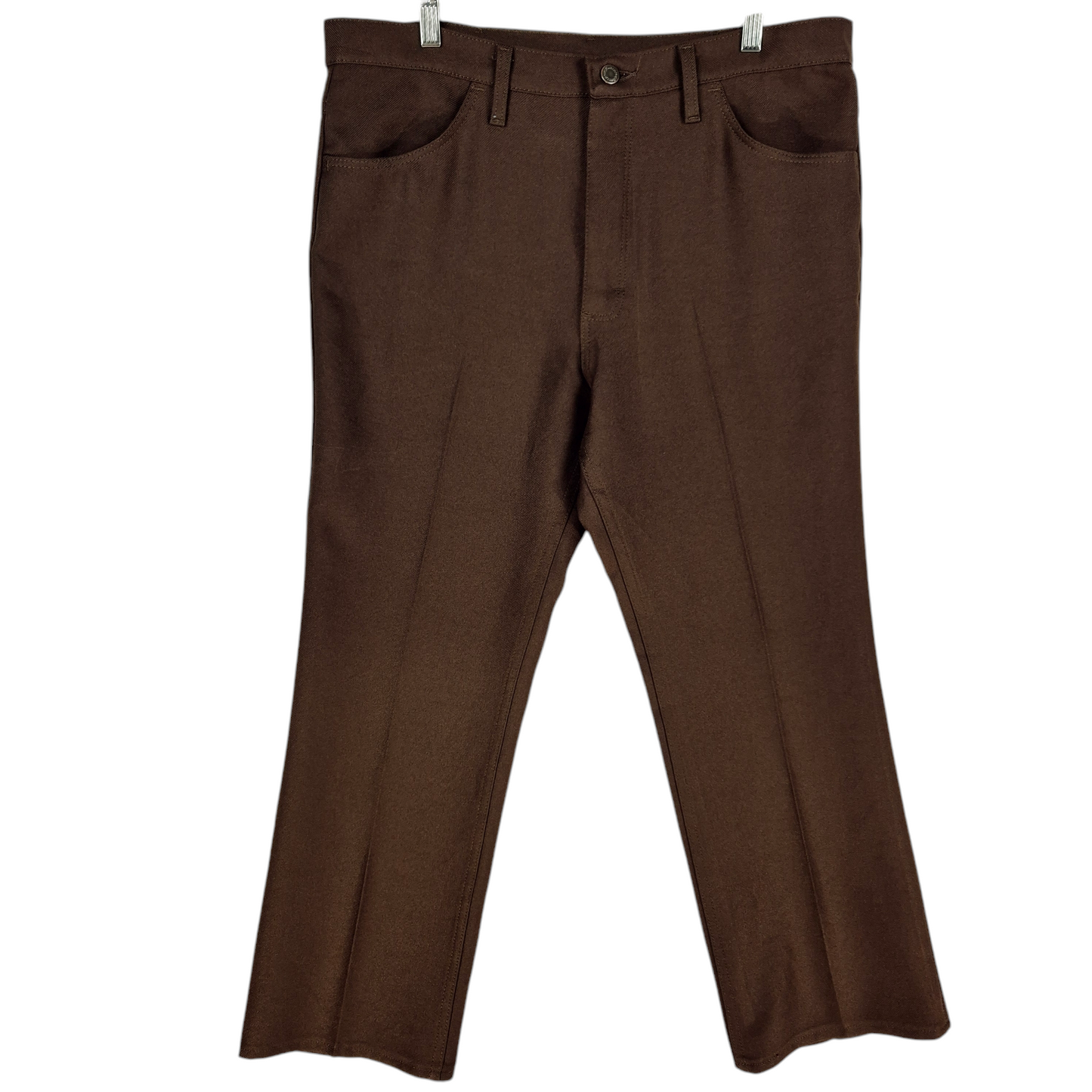 Vintage Wrangler 90's Brown Polyester Chino Pants W36