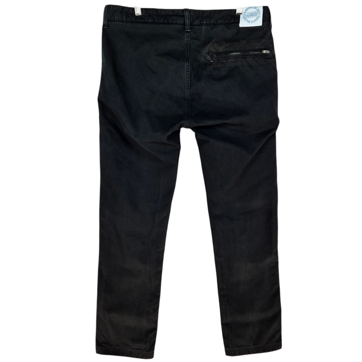 Adidas Black Slim Straight Leg Chino Pants W34