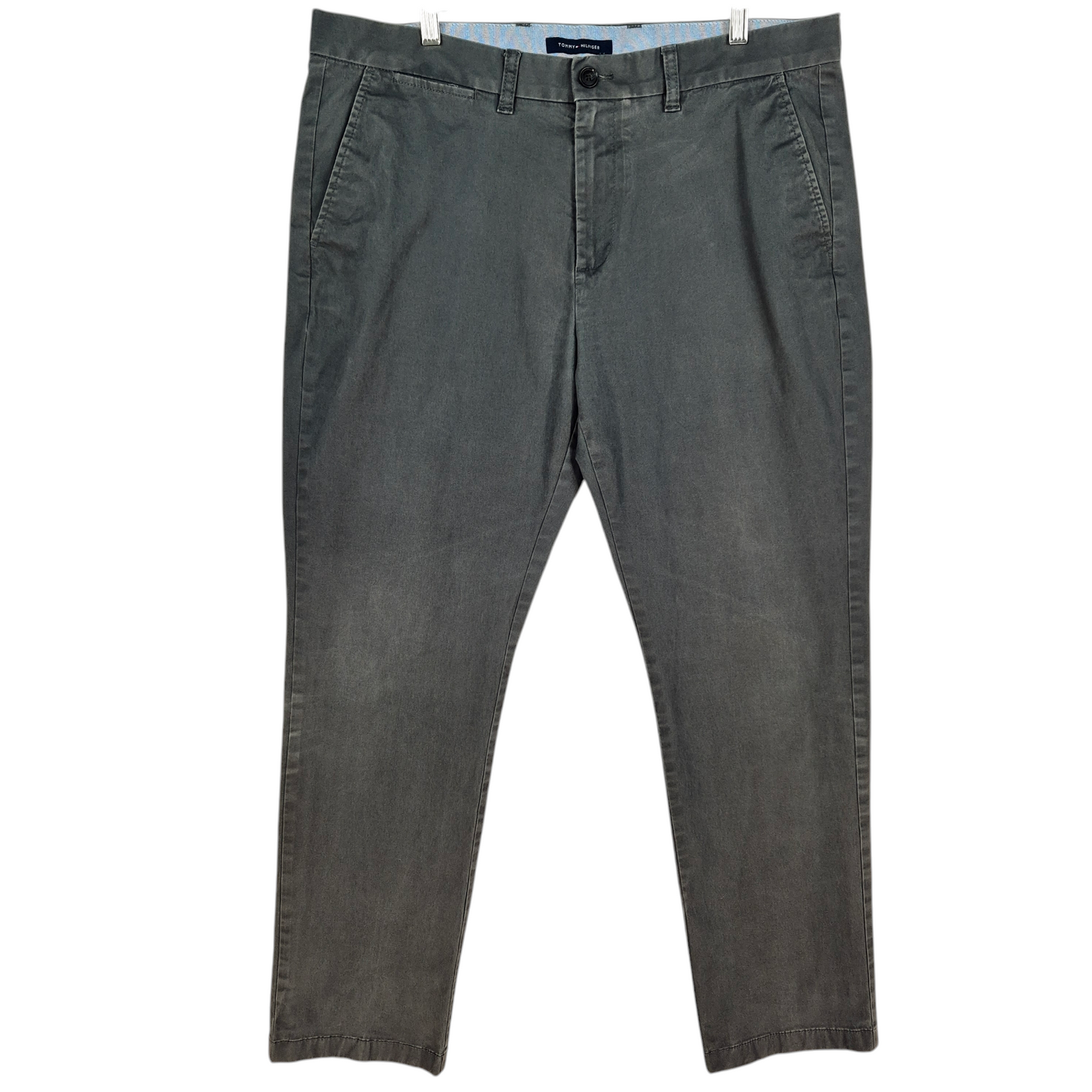 Tommy Hilfiger Grey Slim Fit Stretch Chino Pants W37