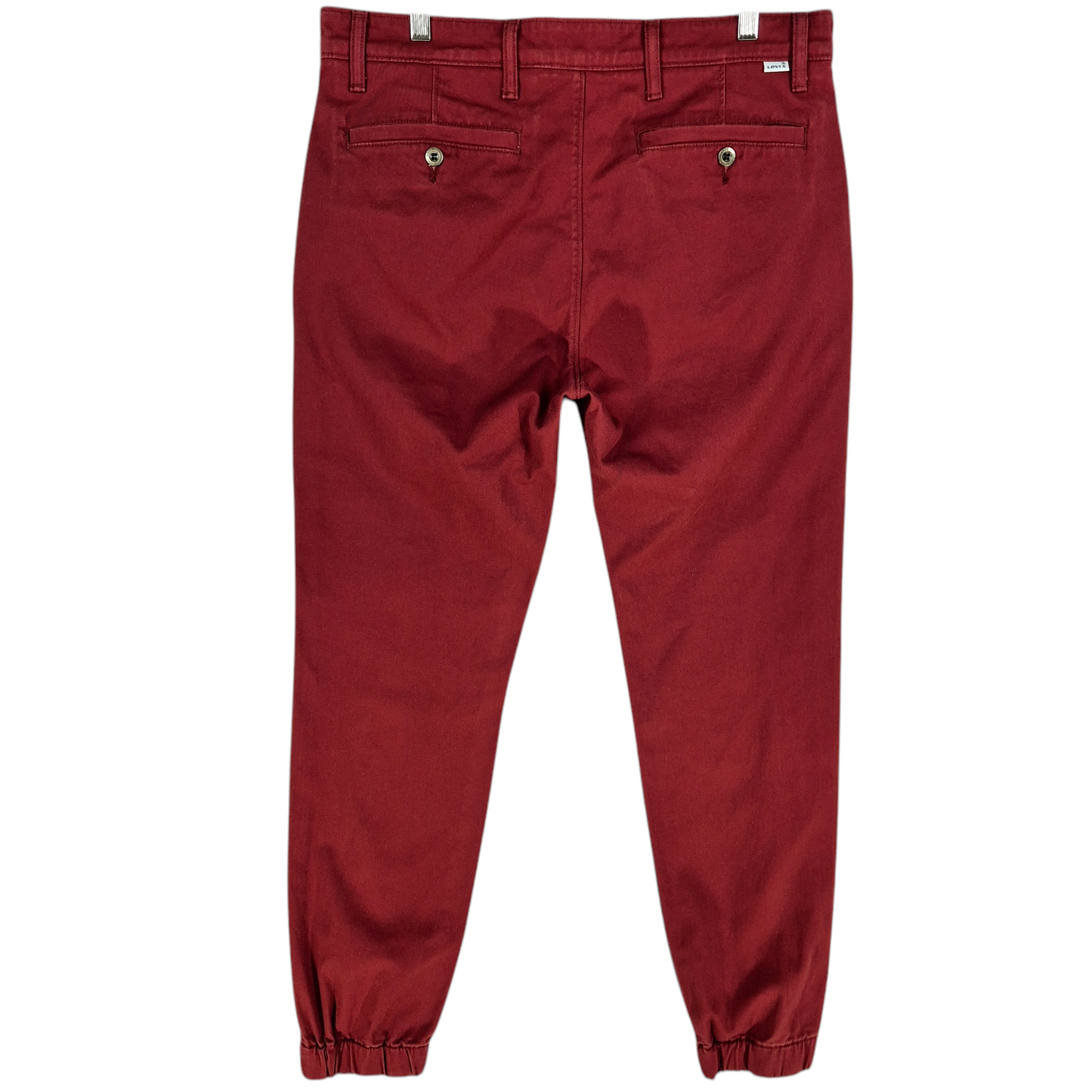 Levis Maroon Brown Slim Cuffed Chino Pants W34