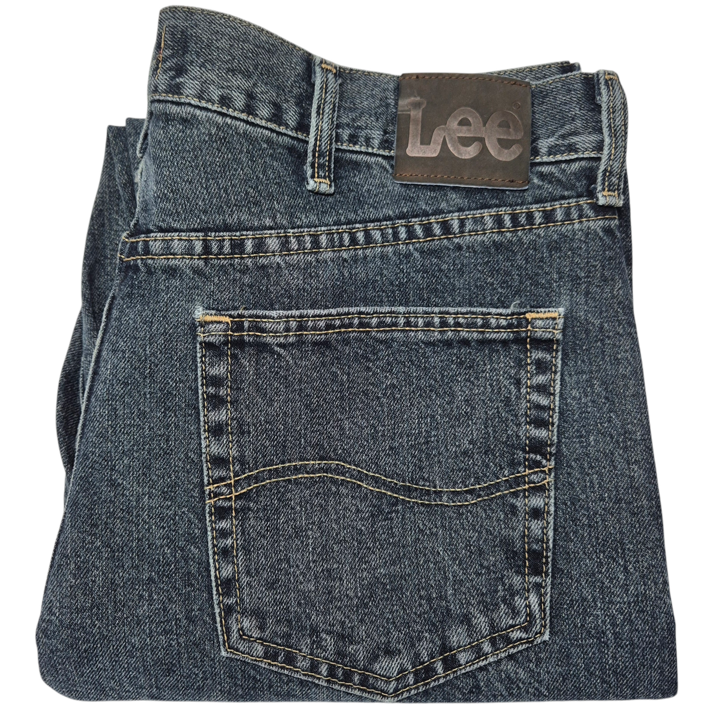 Vintage Lee Jeans Dark Blue Regular Fit Denim Bottoms W36