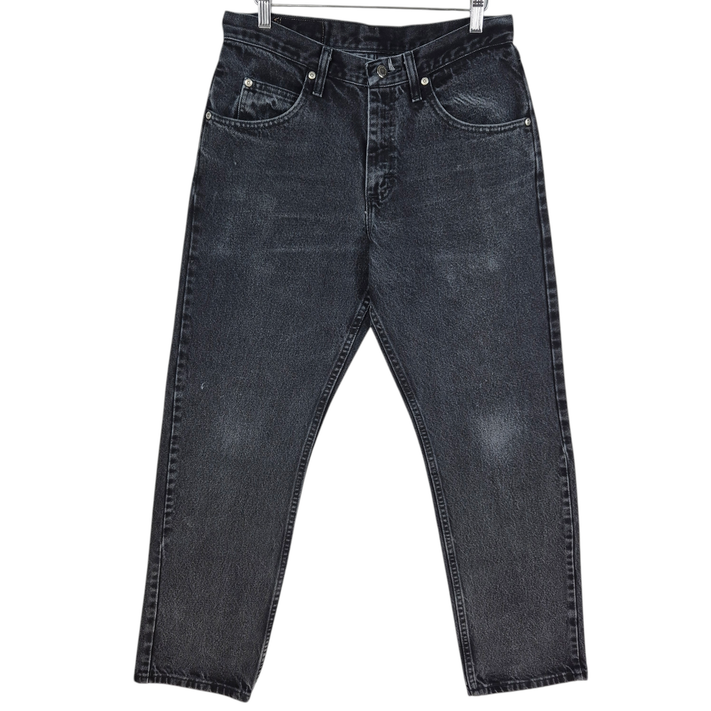 Vintage Wrangler Jeans Dark Grey Classic Heavy Rigid Denim Bottoms W30