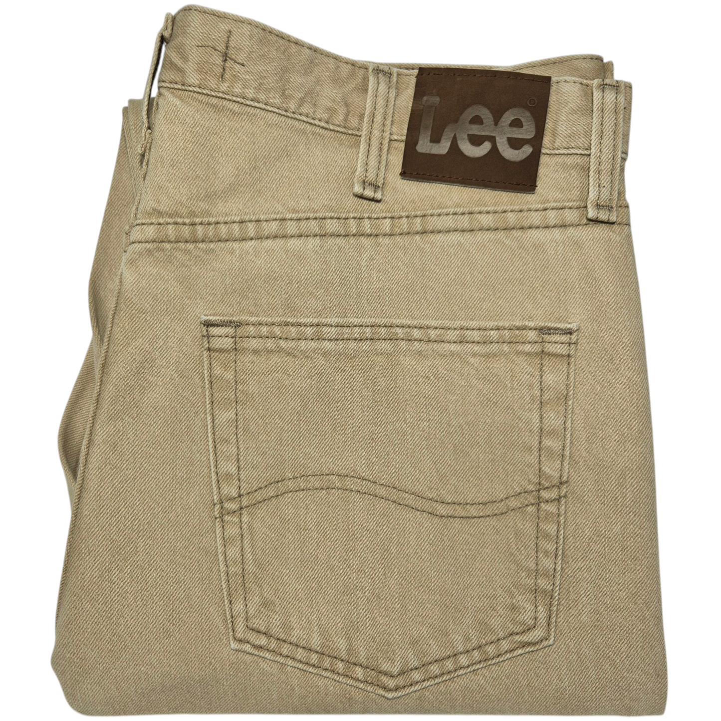 Vintage Lee Jeans Light Brown Heavy Rigid Regular Fit Denim Bottoms W36