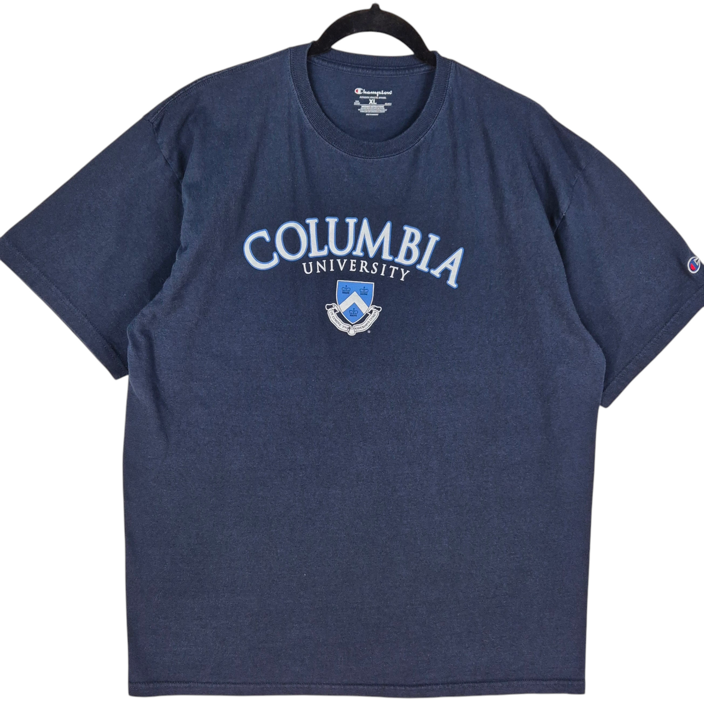 Champion Columbia University Dark Blue Cotton Tee Shirt XL