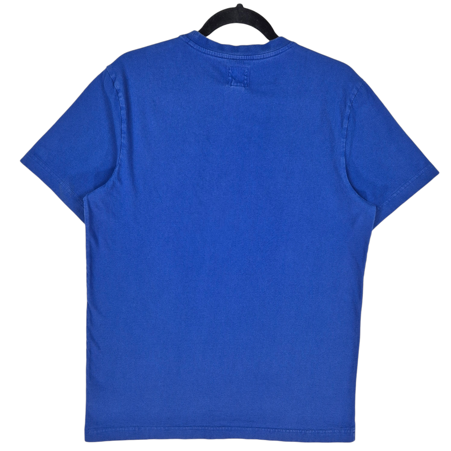 Champion Blue Chest Script Cotton Tee Shirt Size M