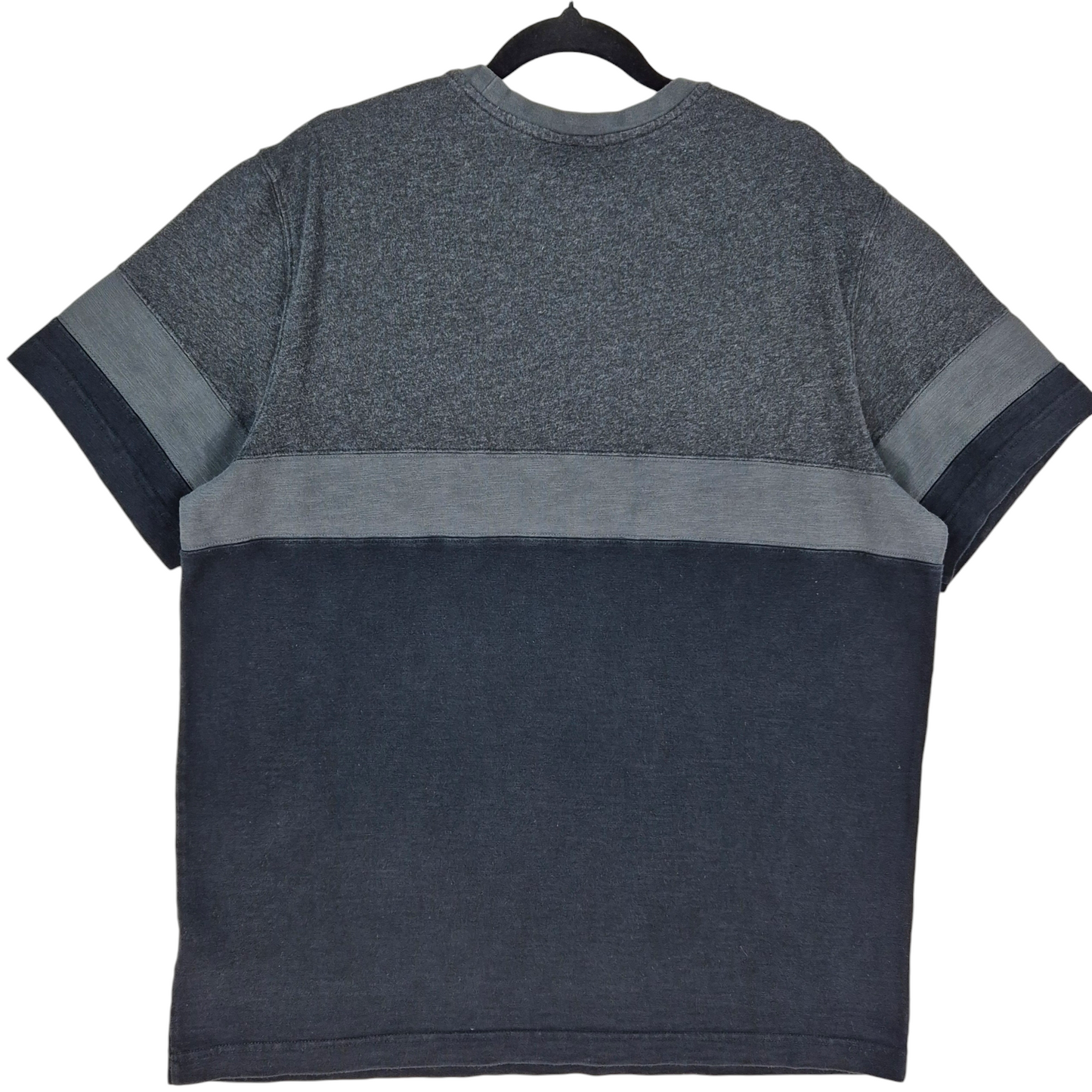 Nike Black & Grey Cotton Tee Shirt Size L