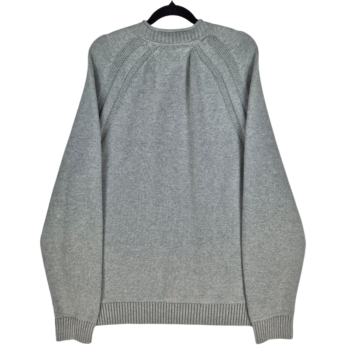 Tommy Hilfiger Grey Heavy Crewneck Knit Sweater Size XL