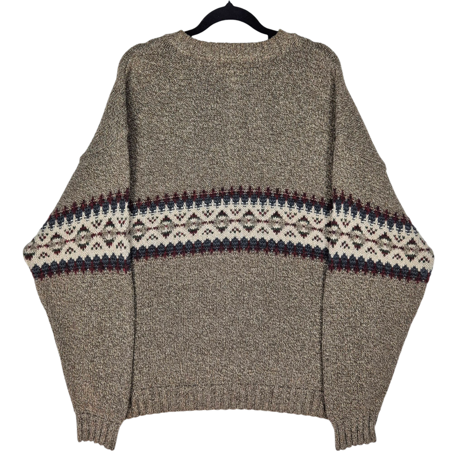 Vintage Woolrich 90's Brown USA Made Knit Sweater Size L