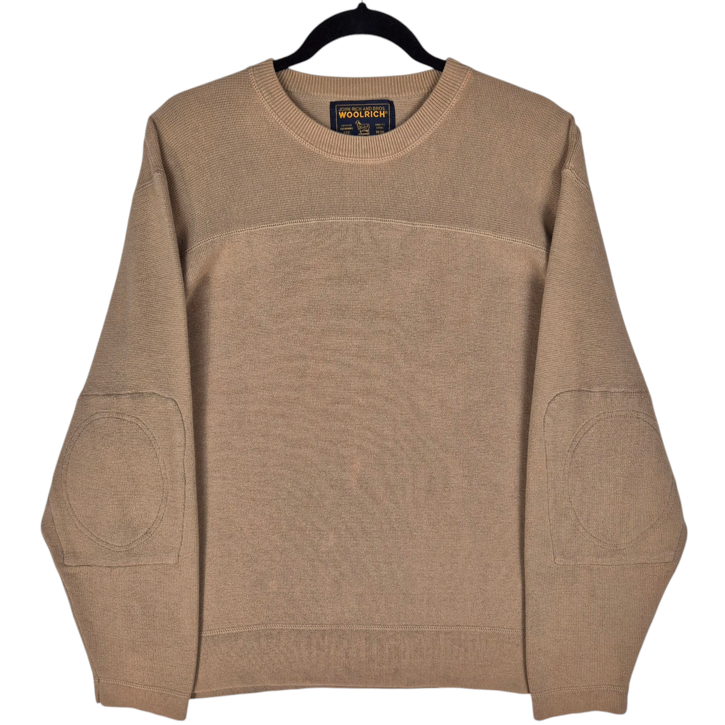 Vintage Woolrich 90's Light Brown Crewneck Knit Sweater Size L