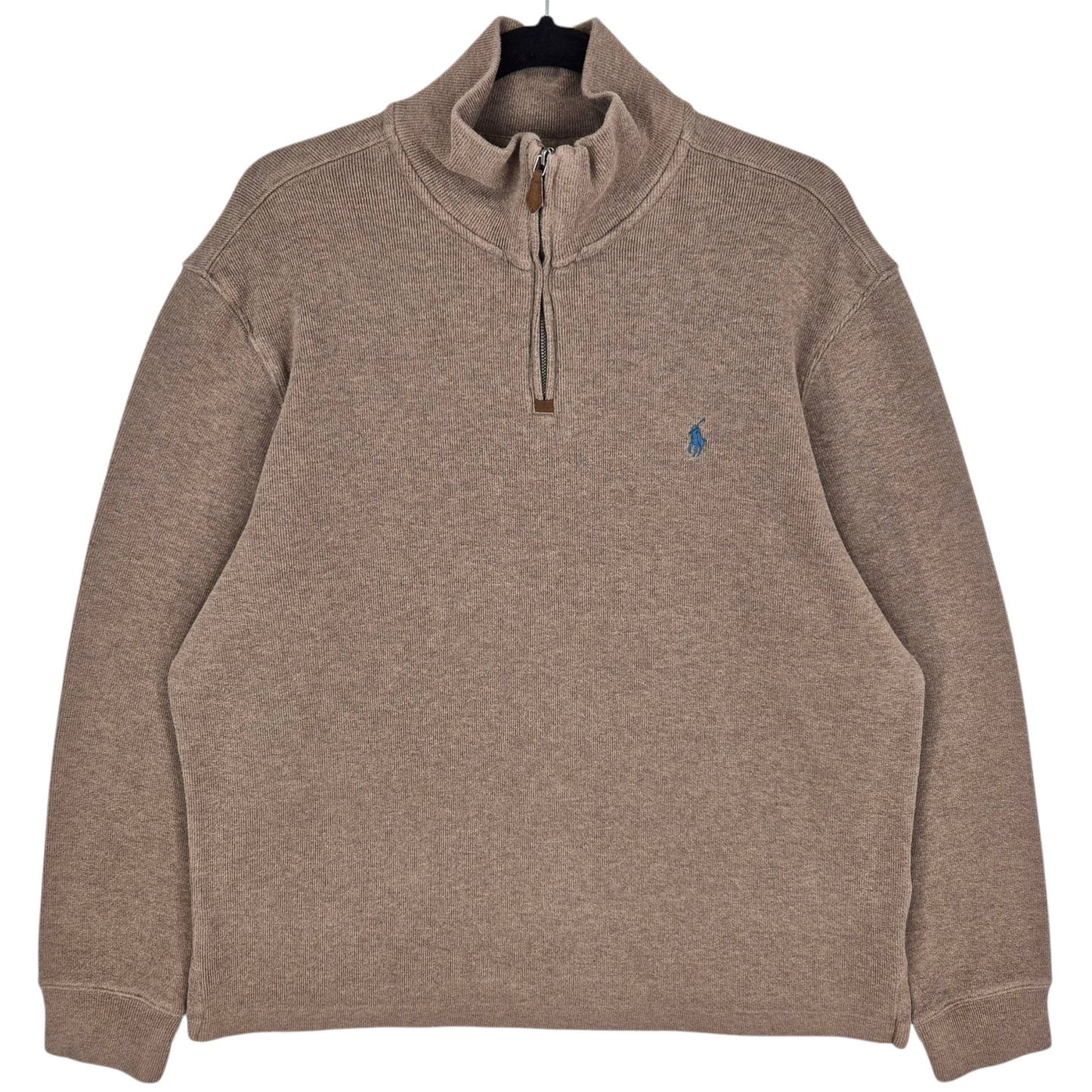 Vintage Polo Ralph Lauren 90's Brown Crewneck Knit Sweater Size L