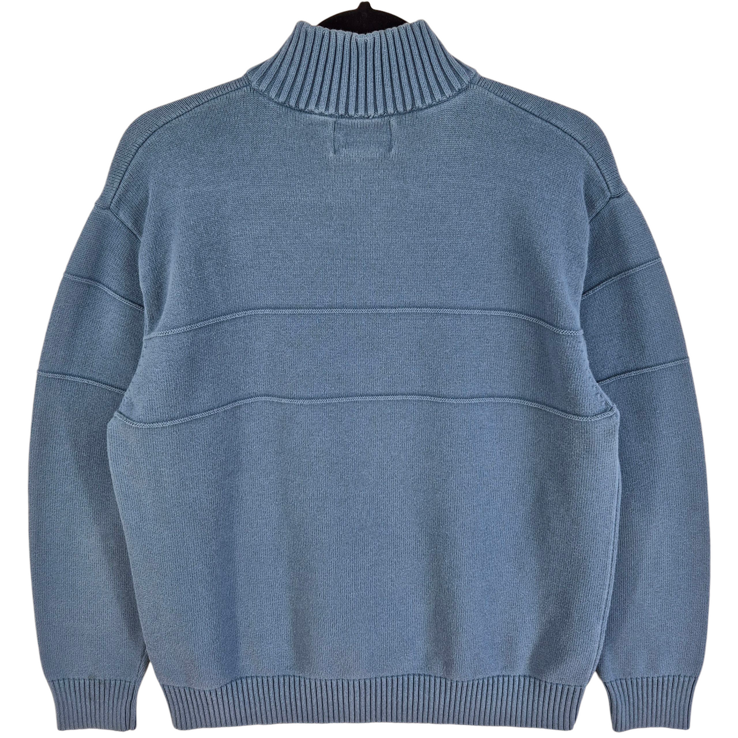 Pendleton Steel Blue Quarter Zip Japan Knit Sweater Size M
