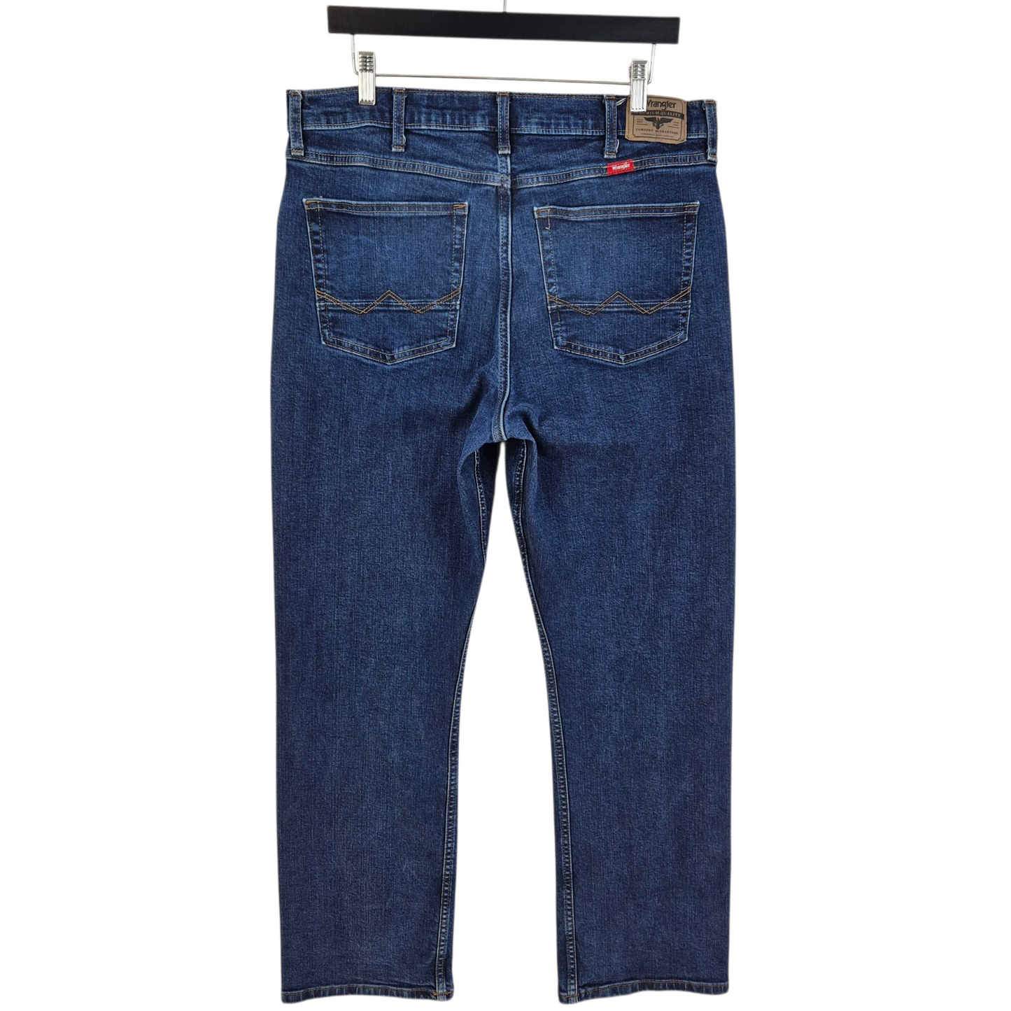 Wrangler Jeans Dark Blue Relaxed Boot Stretch Denim W34