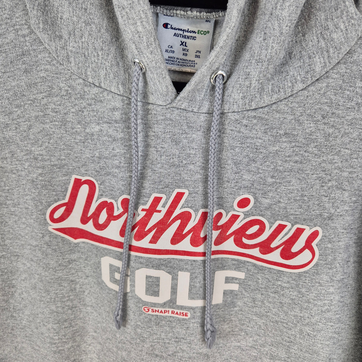Champion Northview Golf Grey Cotton Hoodie Size XL