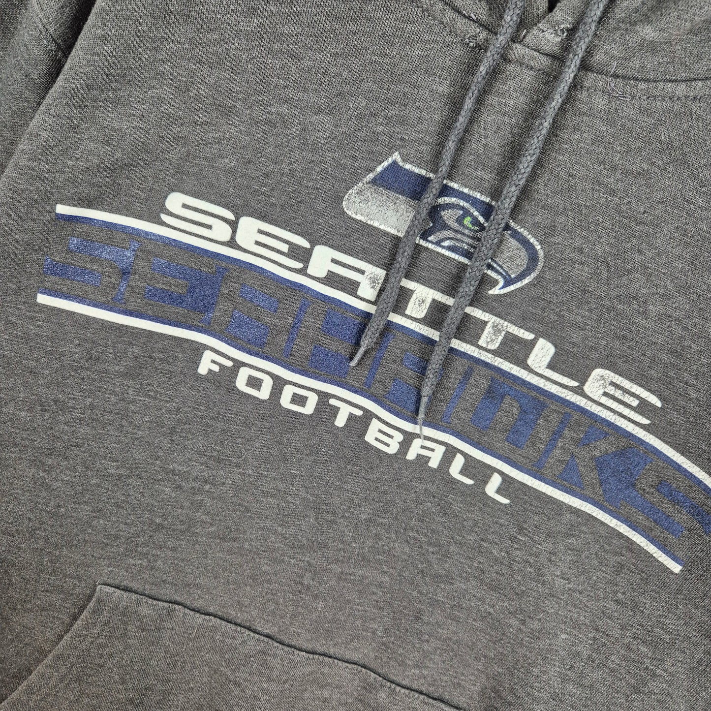 NFL Team Apparel Seattle Seahawks Grey Cotton Hoodie Size XL