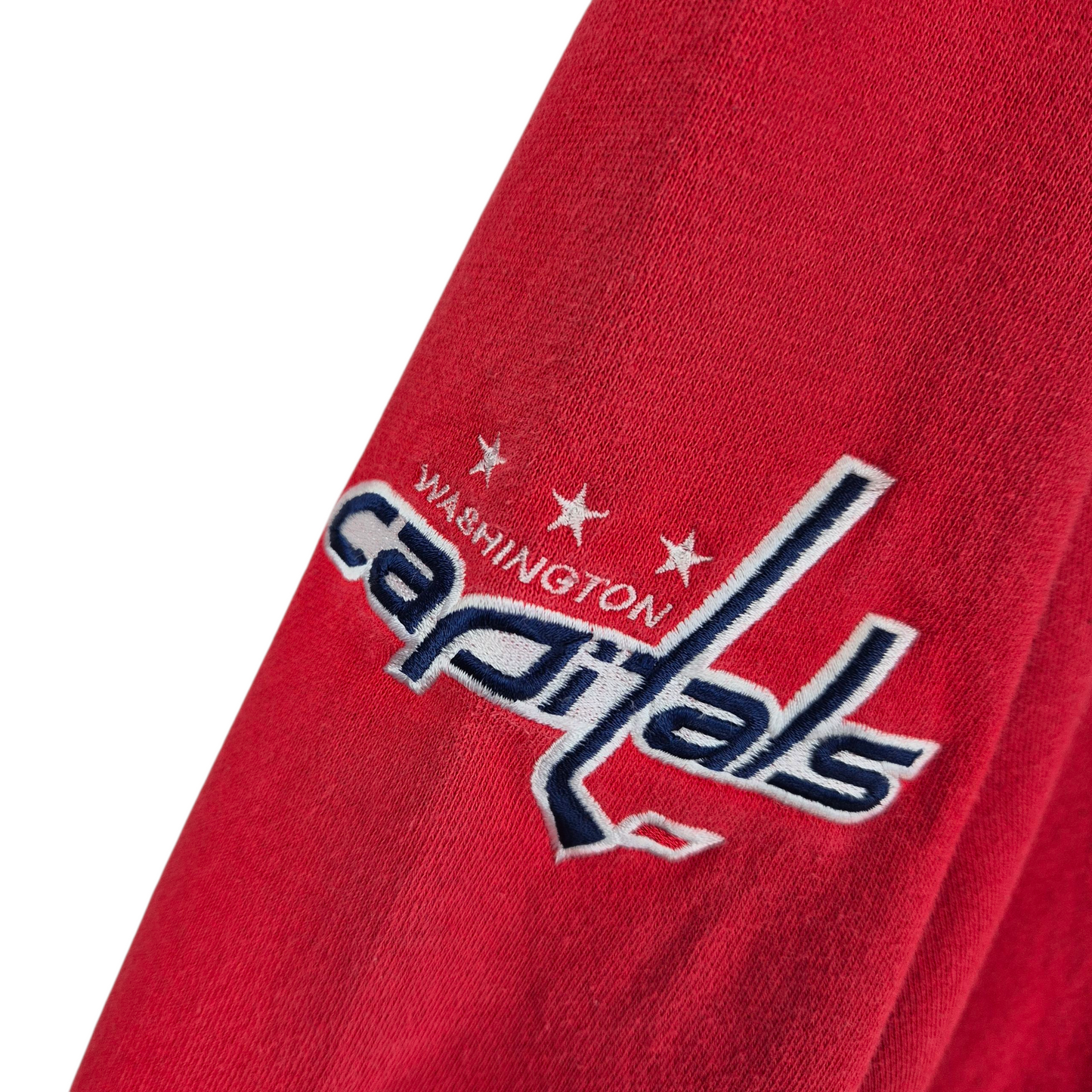 Vintage Reebok NHL Washington Capitals Red Zip Hoodie Size M