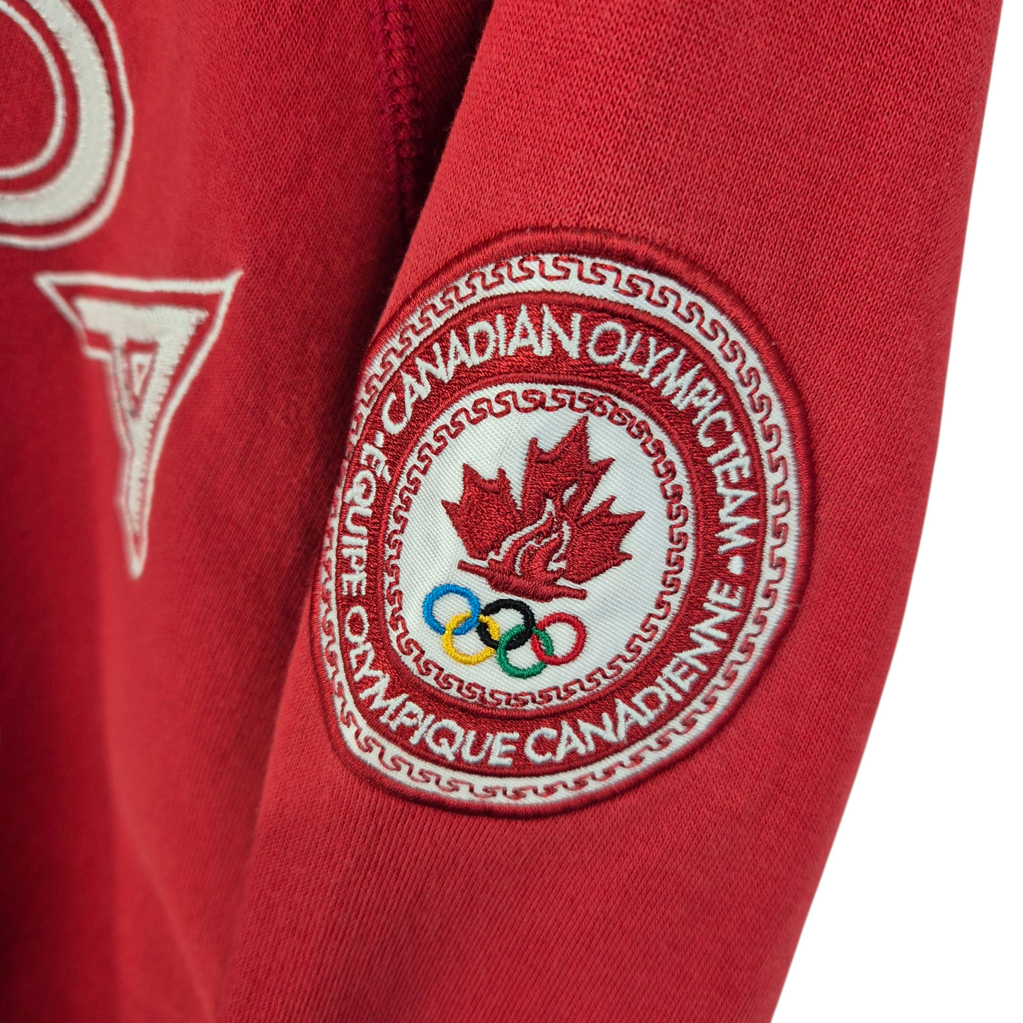 Vintage 2004 Canada Olympic Team Red Zip Hoodie Size L