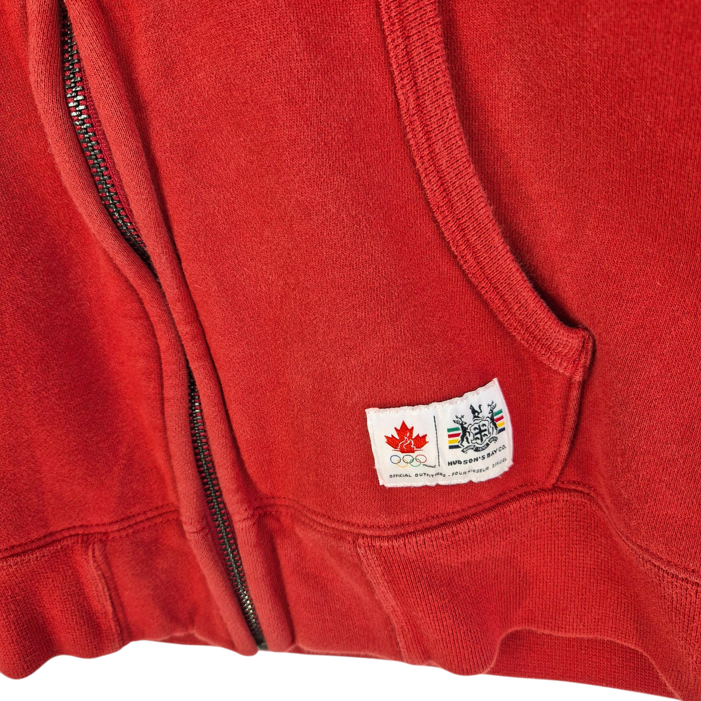2010 Canada Olympic Team Womens Red Zip Hoodie Size XL