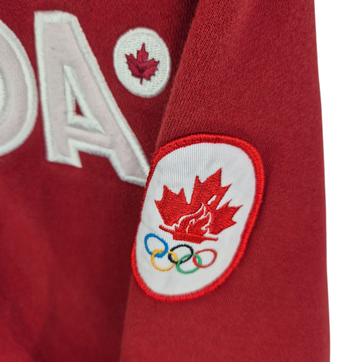 2010 Canada Olympic Team Womens Red Zip Hoodie Size XL