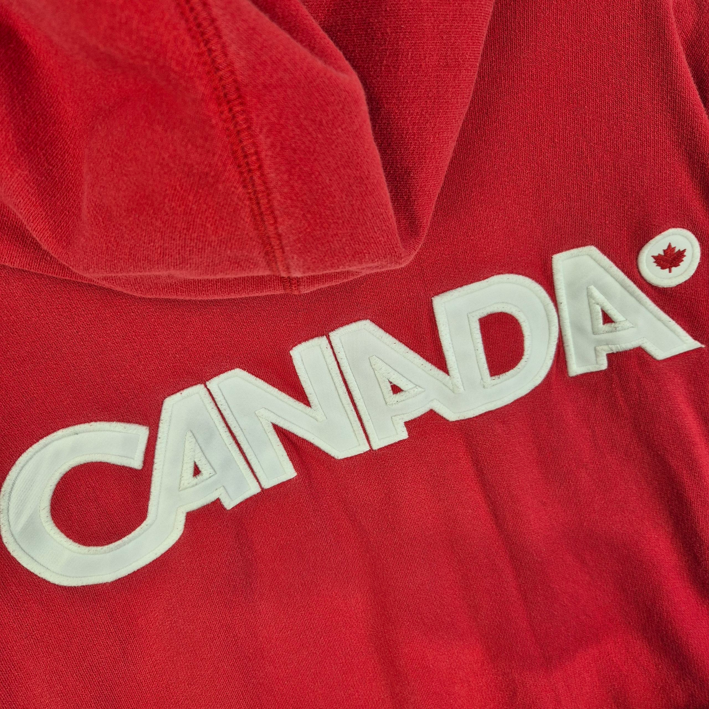 Canada Olympic Team Red Zip Hoodie Size 2XL