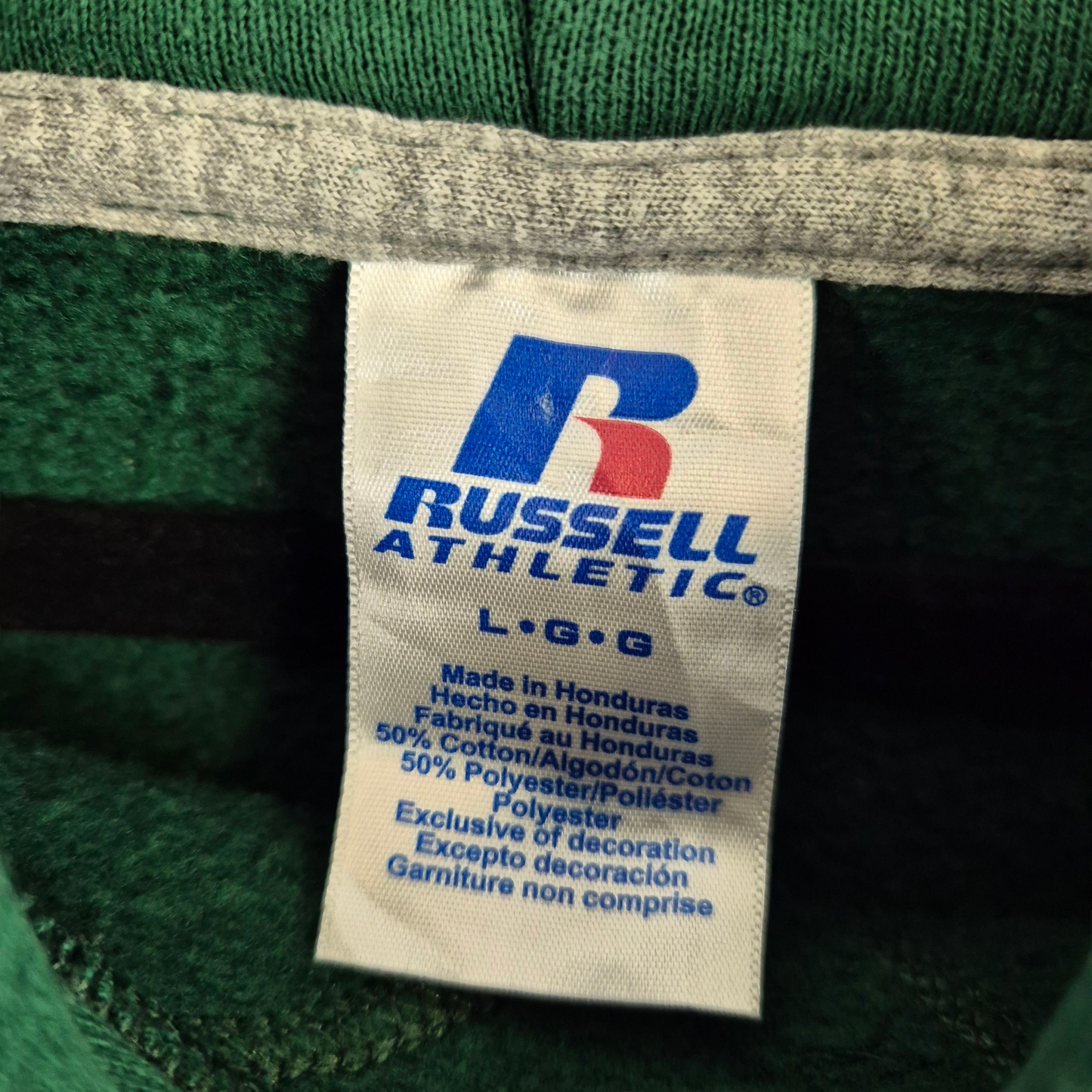 Vintage Russell Athletic Green Westland Cougars Volleyball Hoodie Size L