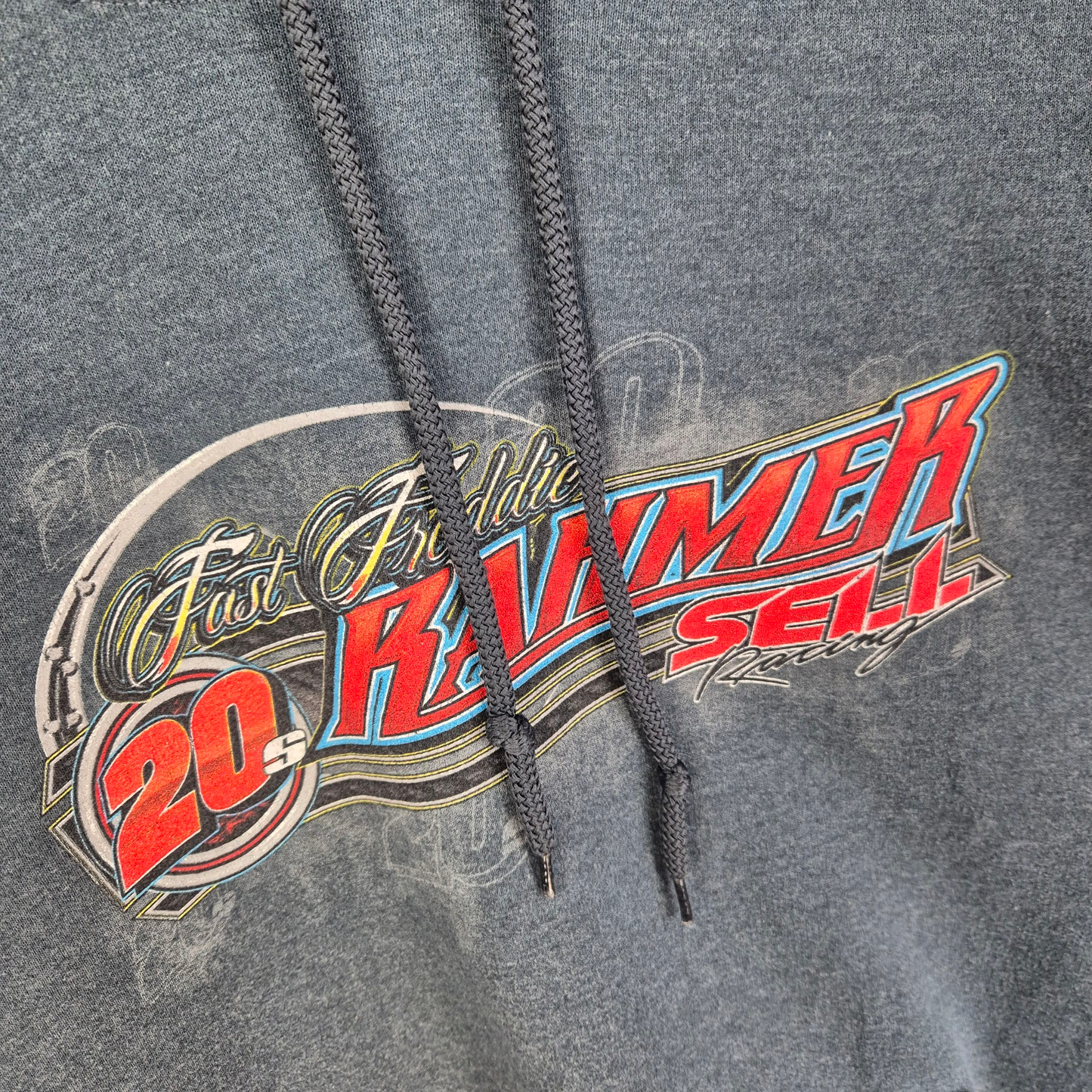Salfordville Pennsylvania Fast Freddie Racing Grey Hoodie Size L