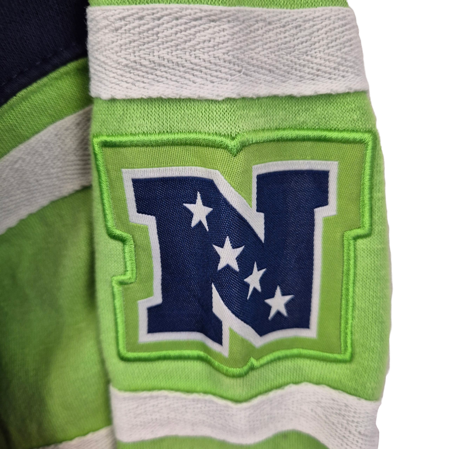 NFL Team Apparel Seattle Seahawks Dark Blue Embroidered Hoodie Size L