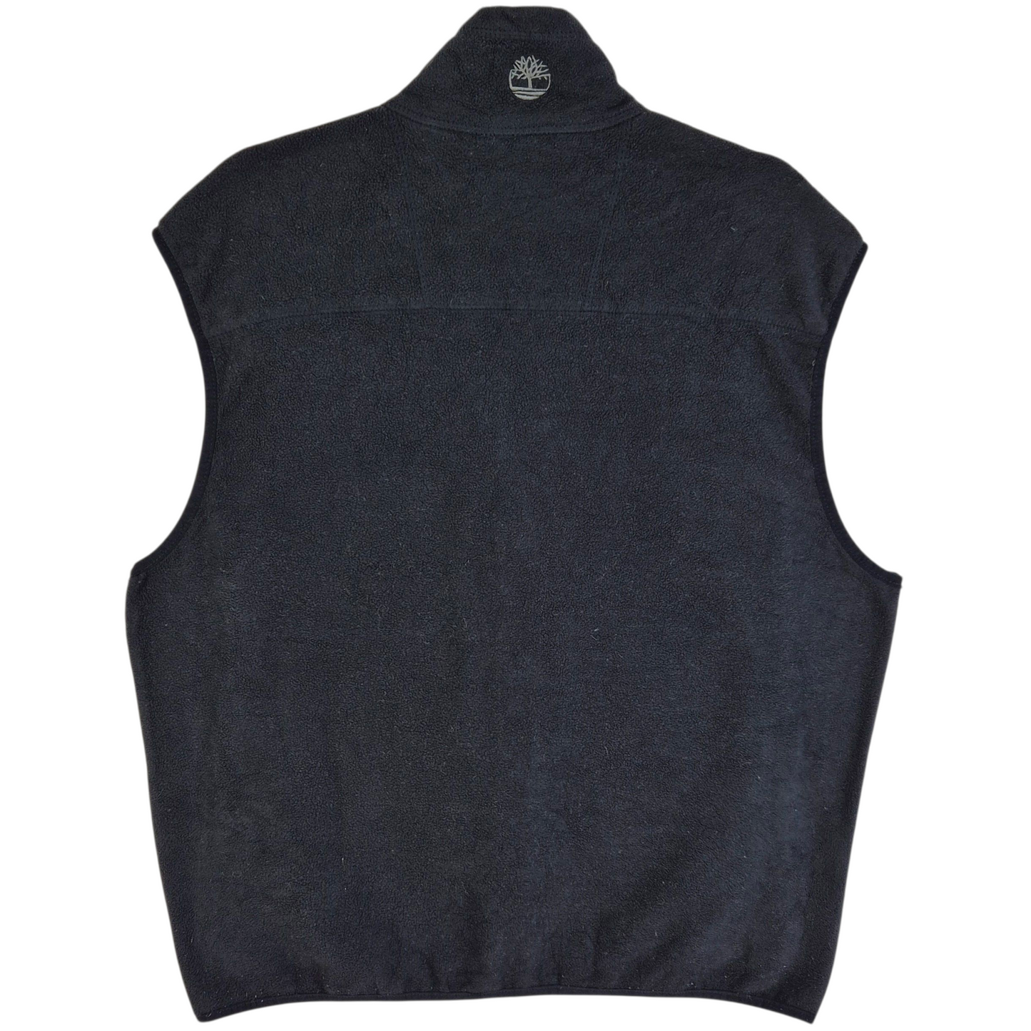 Timberland Black Fleece Zip Vest Size M