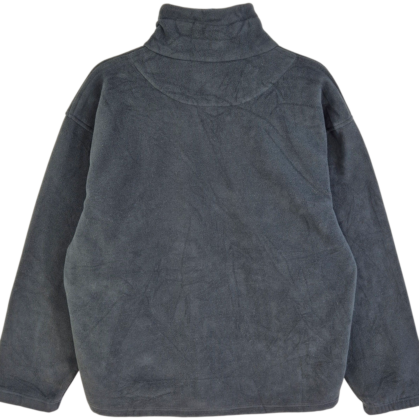 Vintage Champion Grey Fleece Zip Jumper Size L