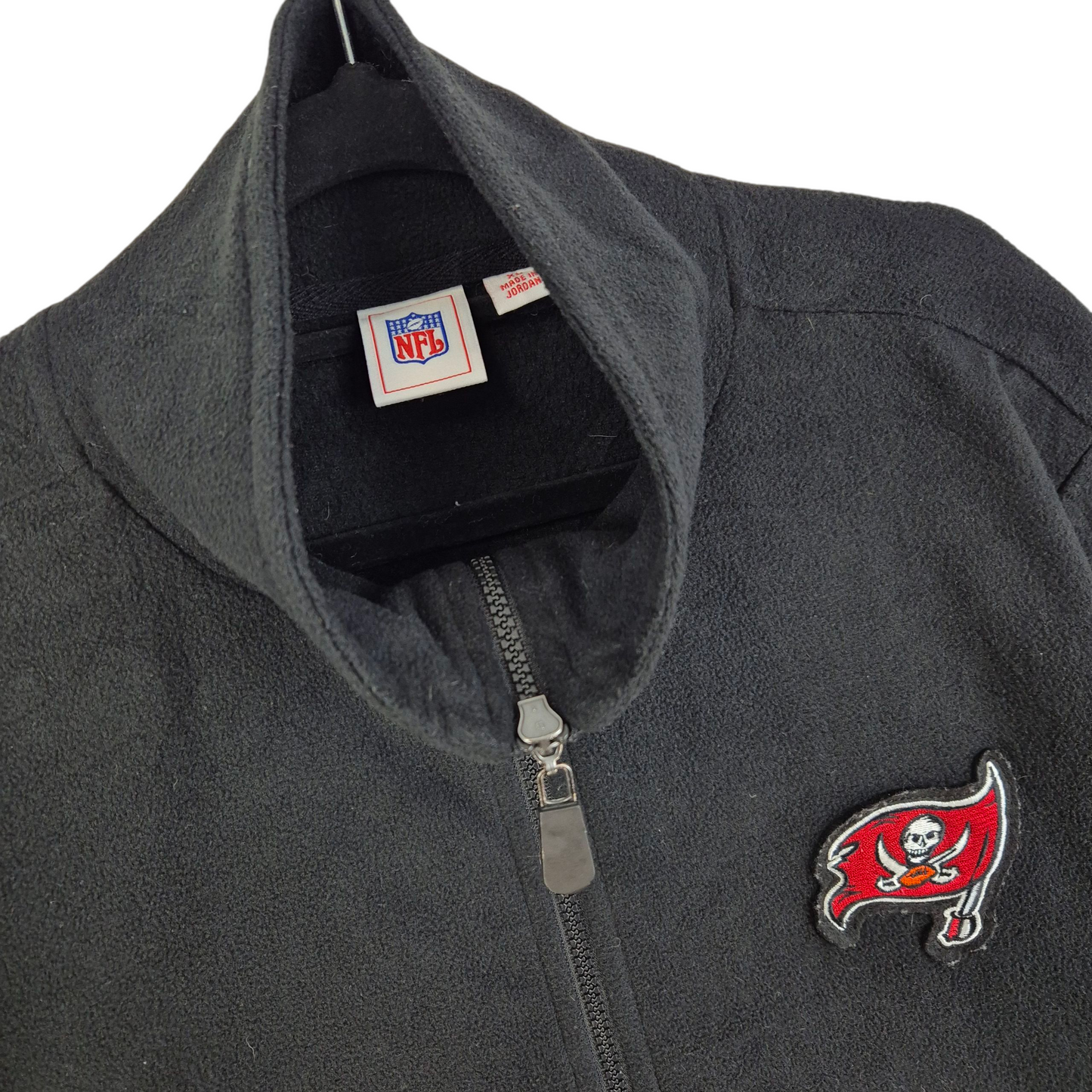 NFL Tampa Bay Buccaneers Black Fleece Zip Jumper Size XL