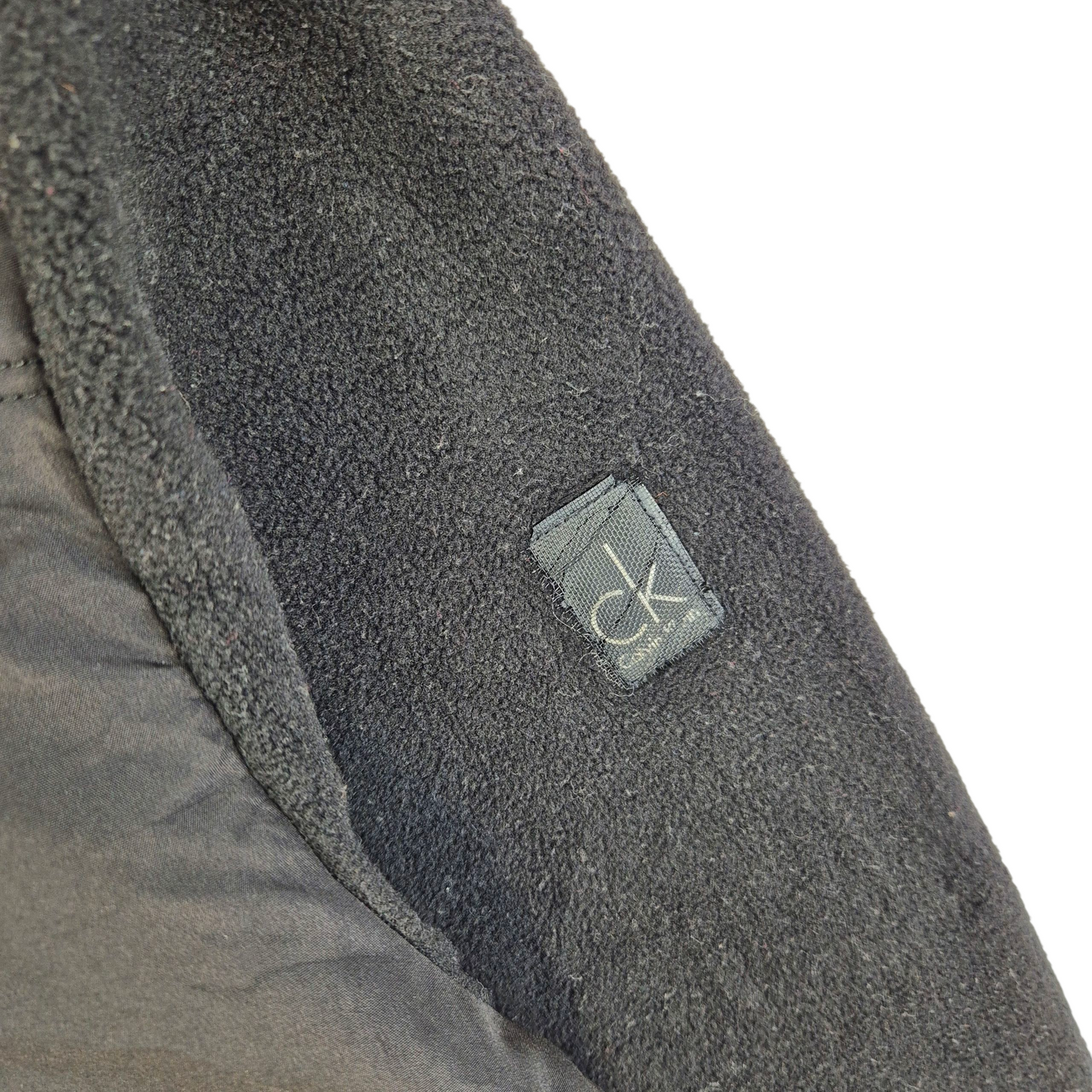 Calvin Klein Womens Black Fleece Zip Jumper Size L