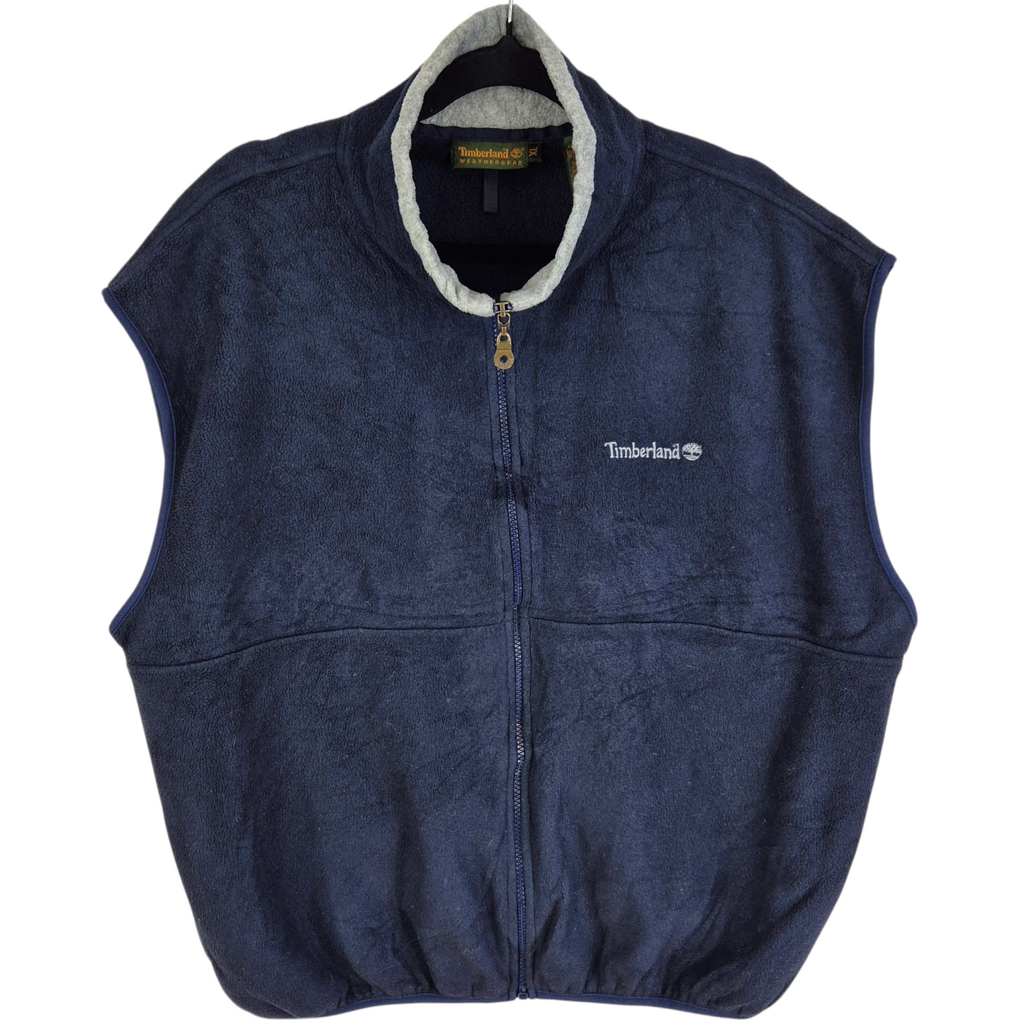 Vintage Timberland 90's Dark Blue Fleece Vest Size XL