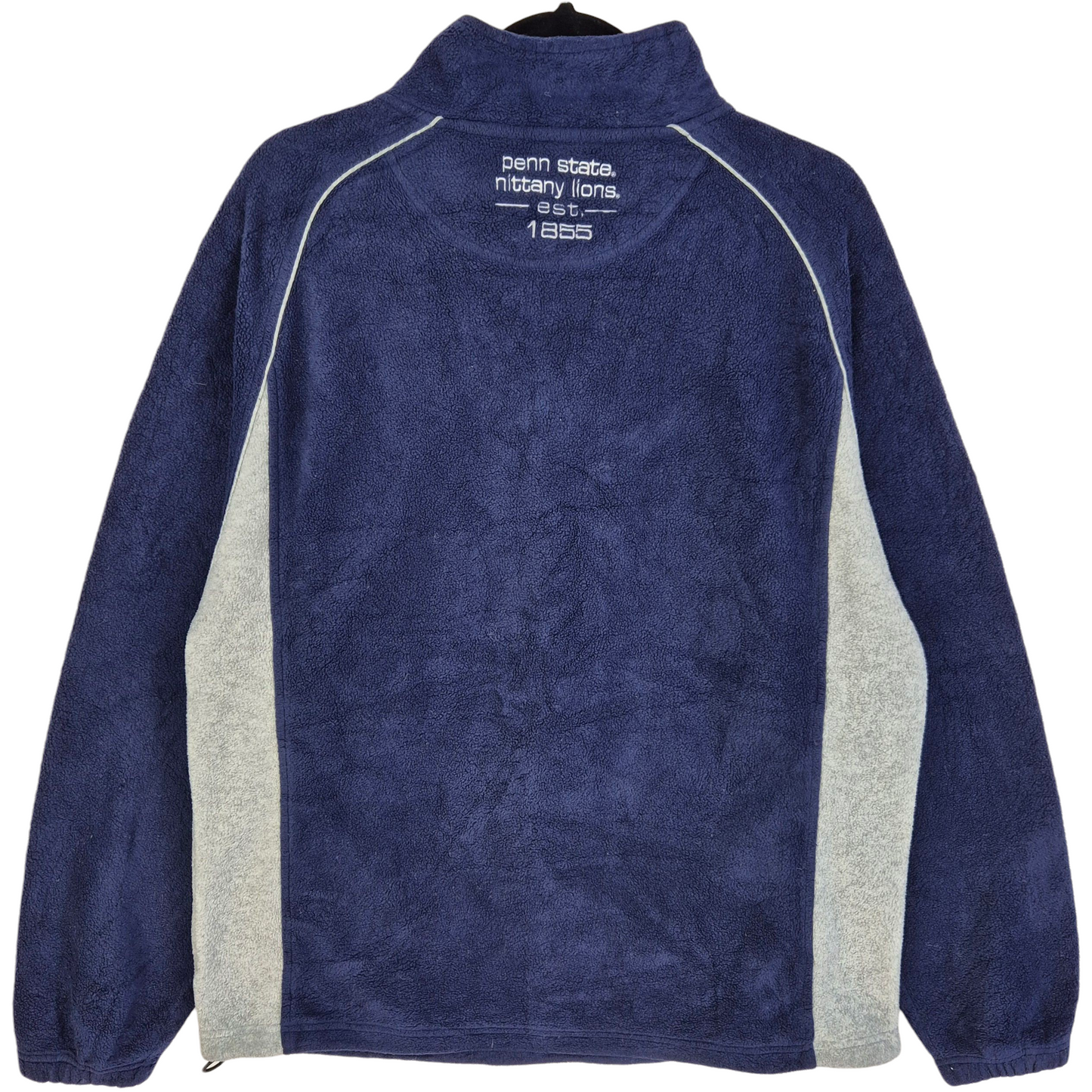 Vintage Starter Penn State Lions Dark Blue Quarter Zip Fleece Jumper Size XL