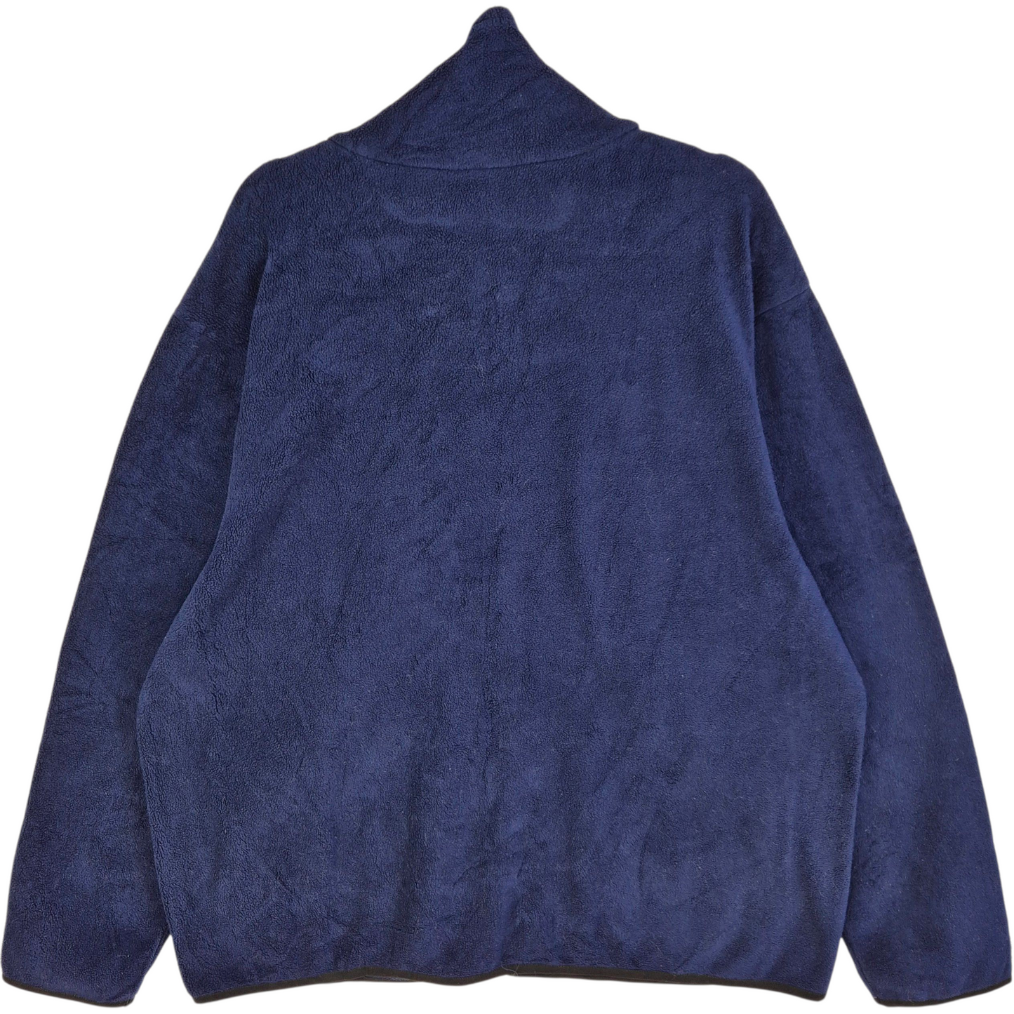 Vintage Bethlehem Sands 90's Dark Blue USA Made Fleece Zip Jumper Size XL