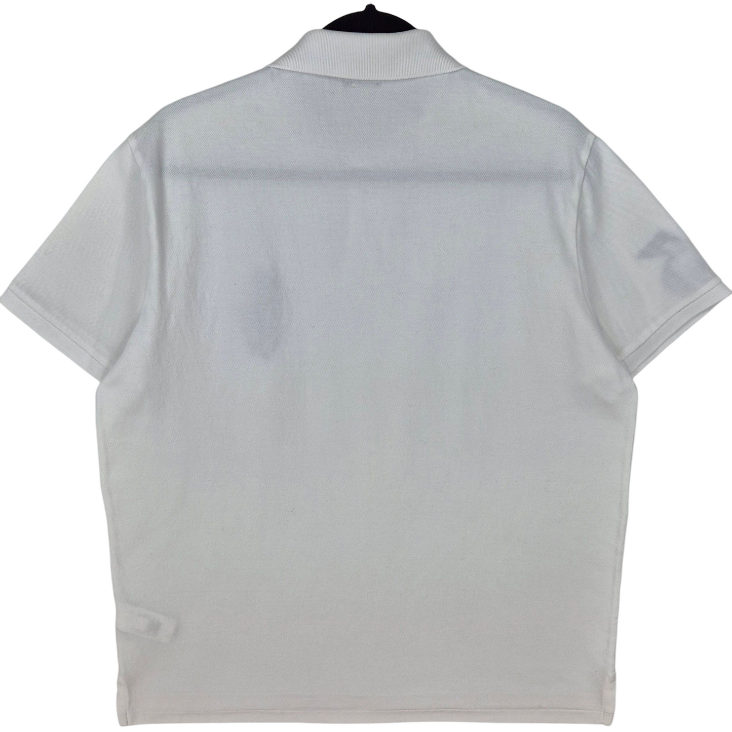 Polo Ralph Lauren White Custom Slim Fit Big Pony Embroidered Cotton Polo Shirt Size XL