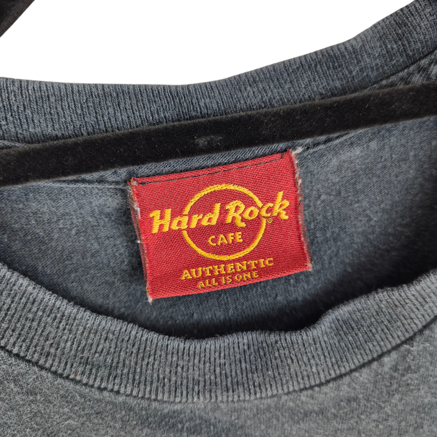 Vintage Hard Rock Cafe Sand Diego Dark Grey Cotton Tee Shirt Size S